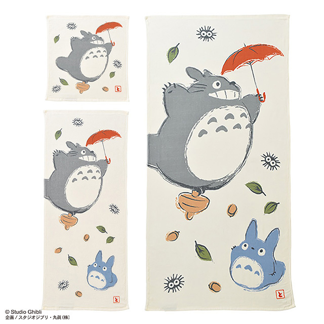 單面紗布方巾 龍貓 起飛