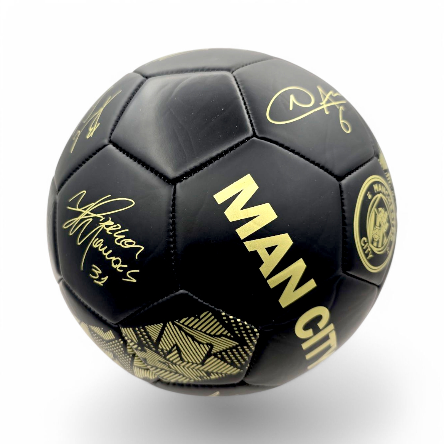 曼城黑金色簽名5號足球