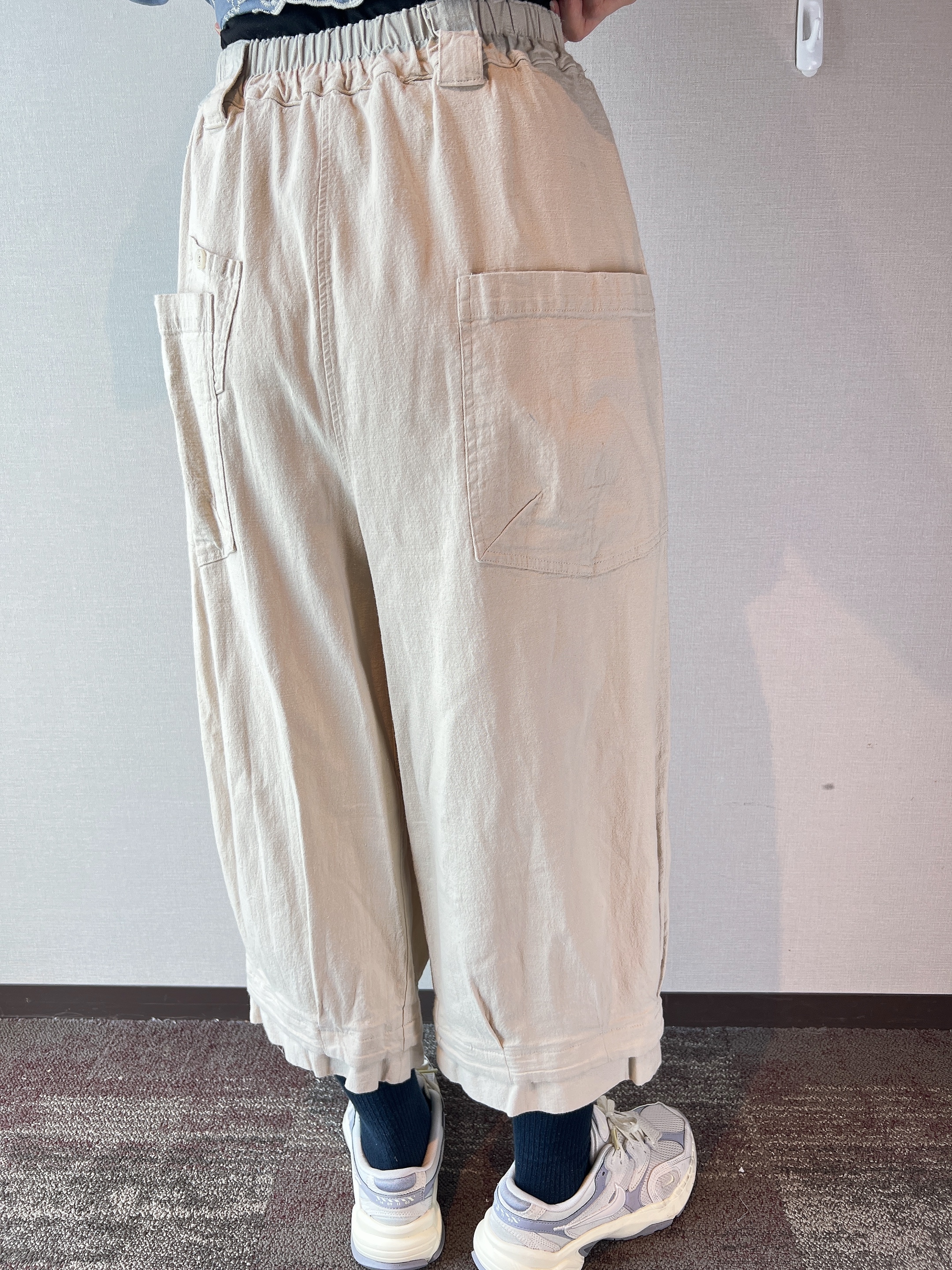 SY 波浪褲腳8分褲