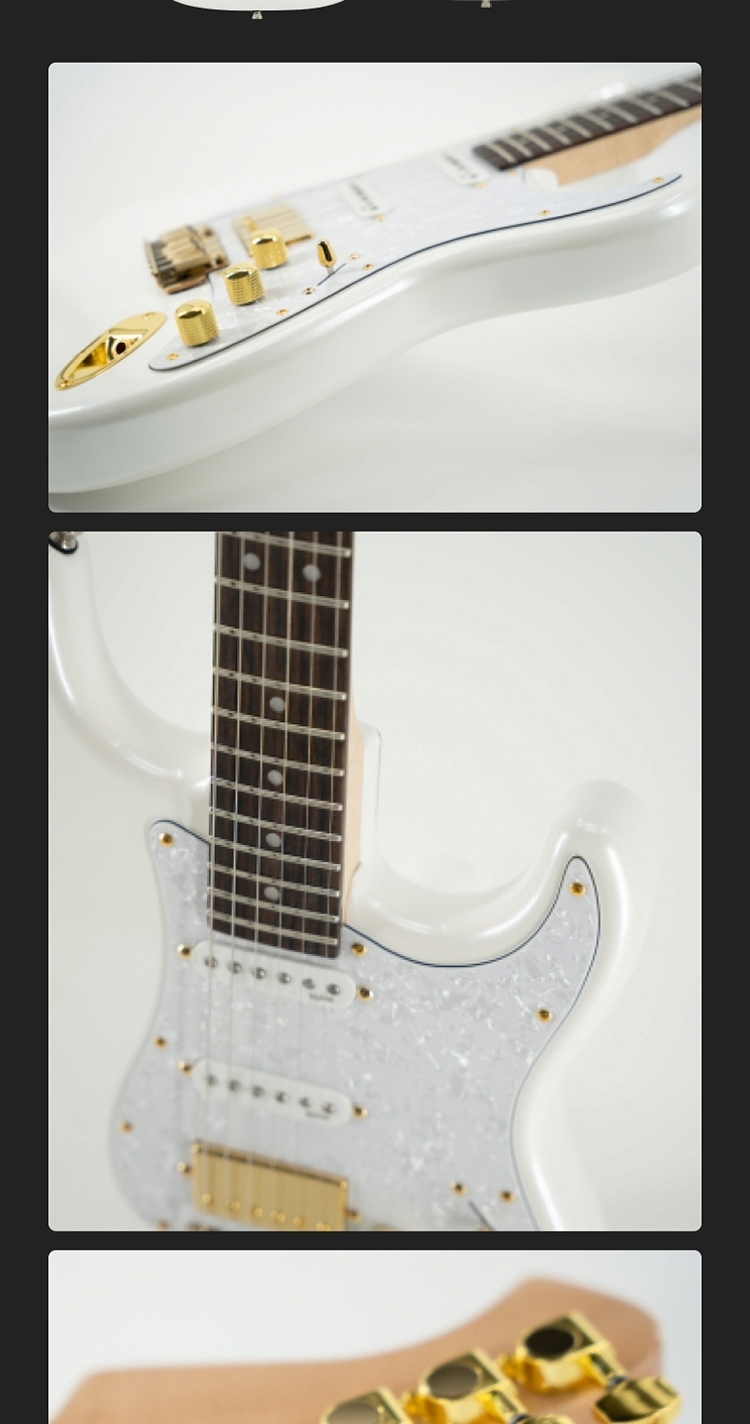 Mojolnir Mojolnir 魔捷尼爾 M50S 電吉他 黑金/白金 第 4 張圖片｜三峽吉他 / Bass