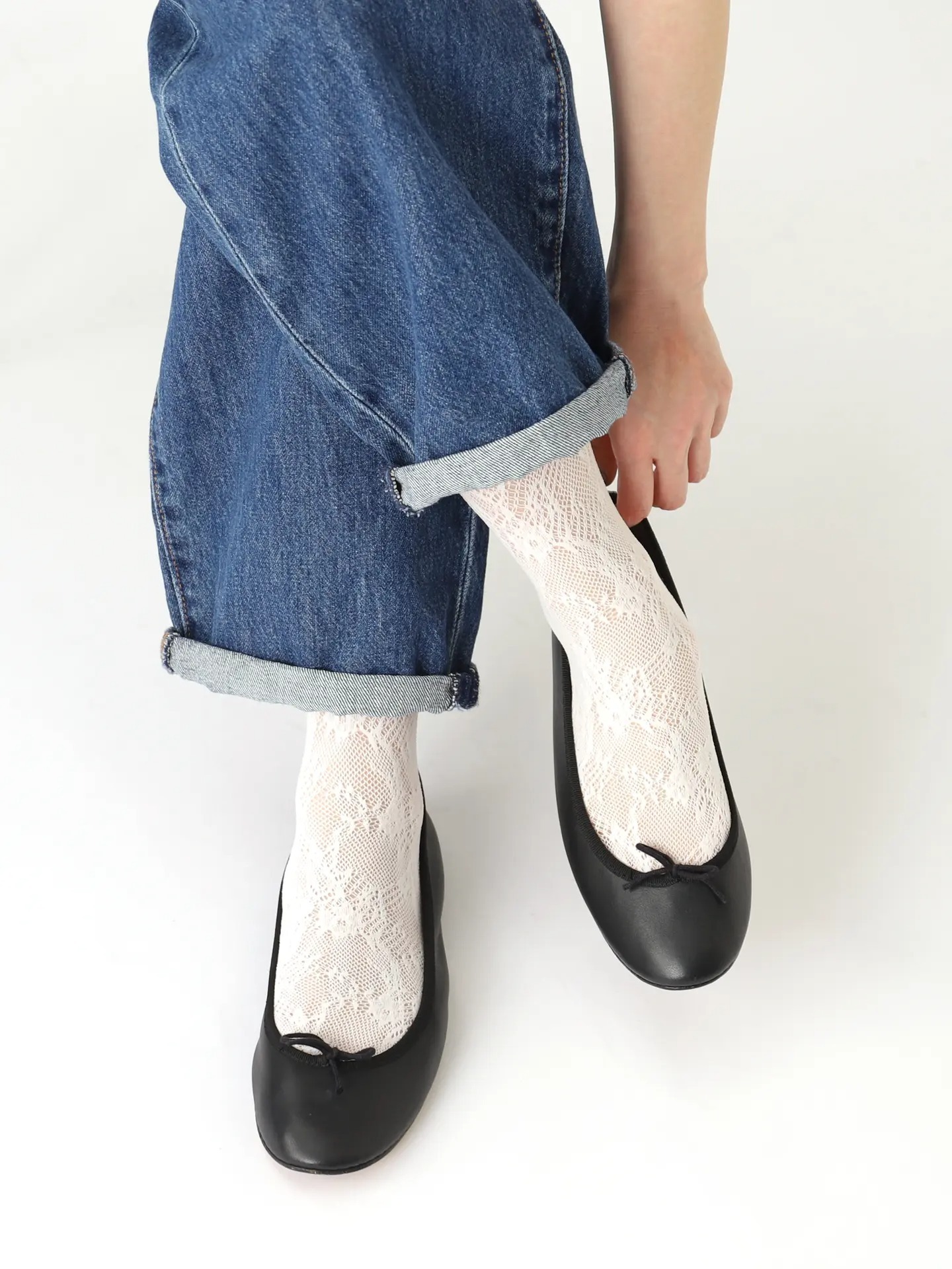 預購┃日本製 靴下屋 蕾絲 長襪