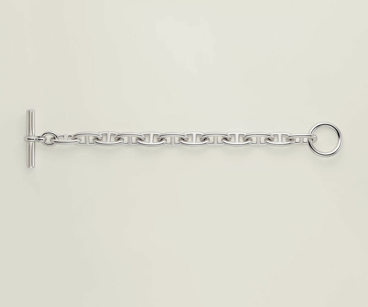 HERMES 925 CHAINE D ANCRE BRACELET LARGE MODEL