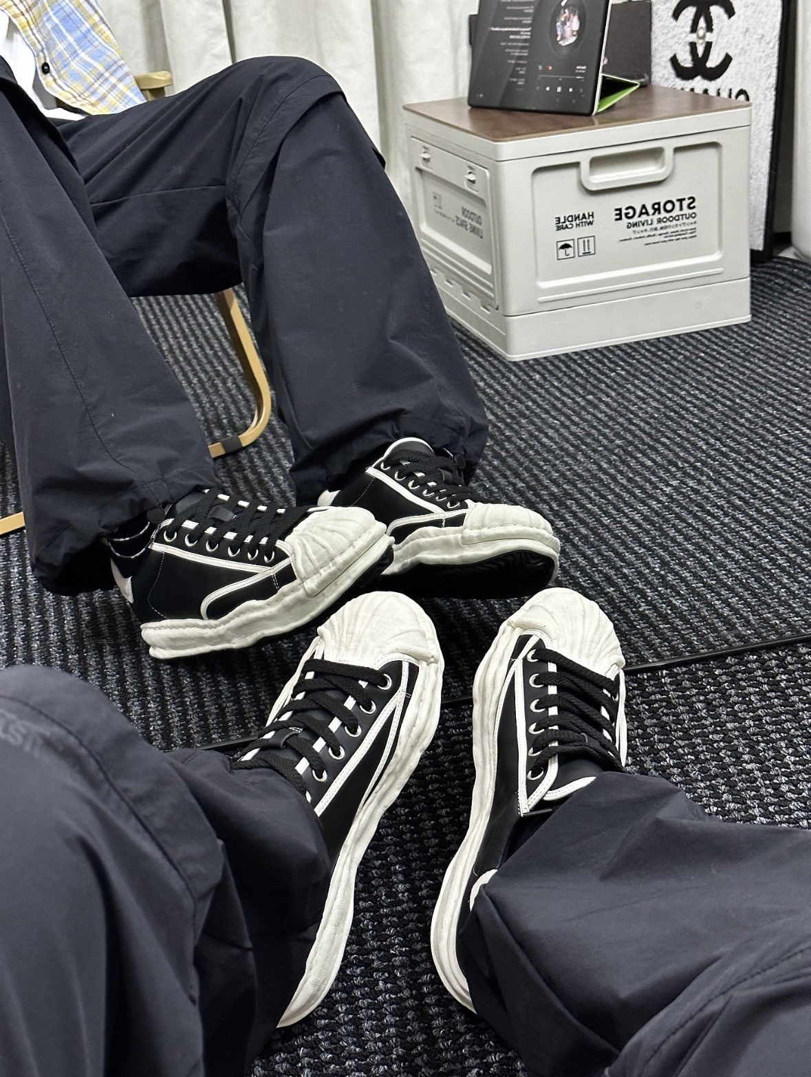 Nautica 貝殼溶解鞋 黑白