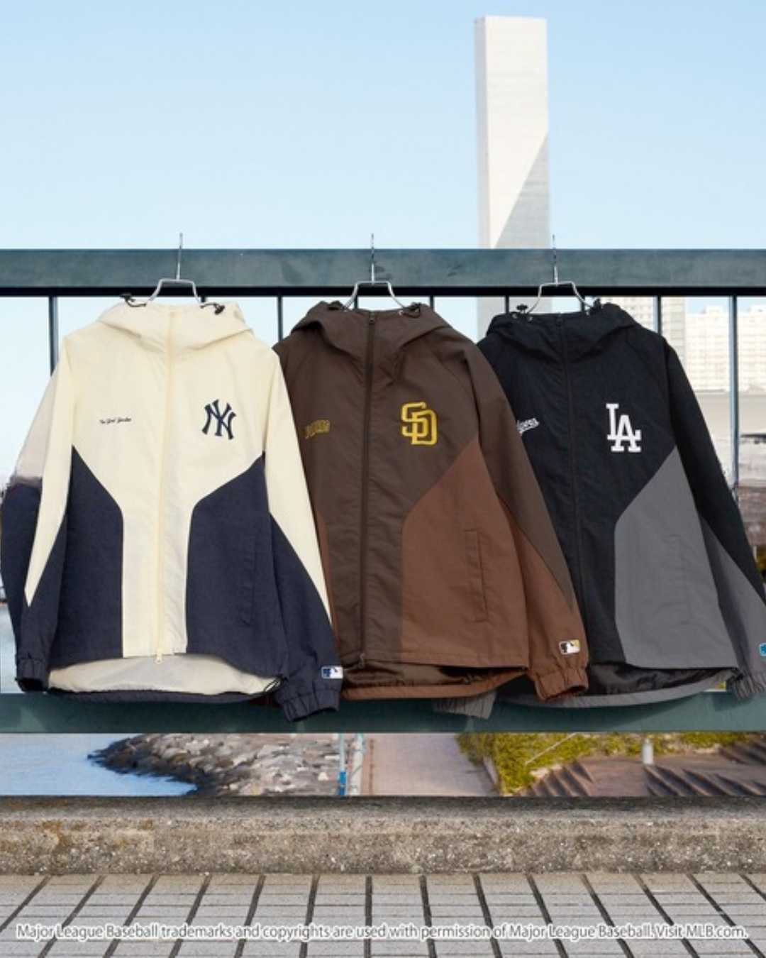 MLB JP 美國職棒大聯盟貼片刺繡 尼龍夾克  LA道奇 SD教士