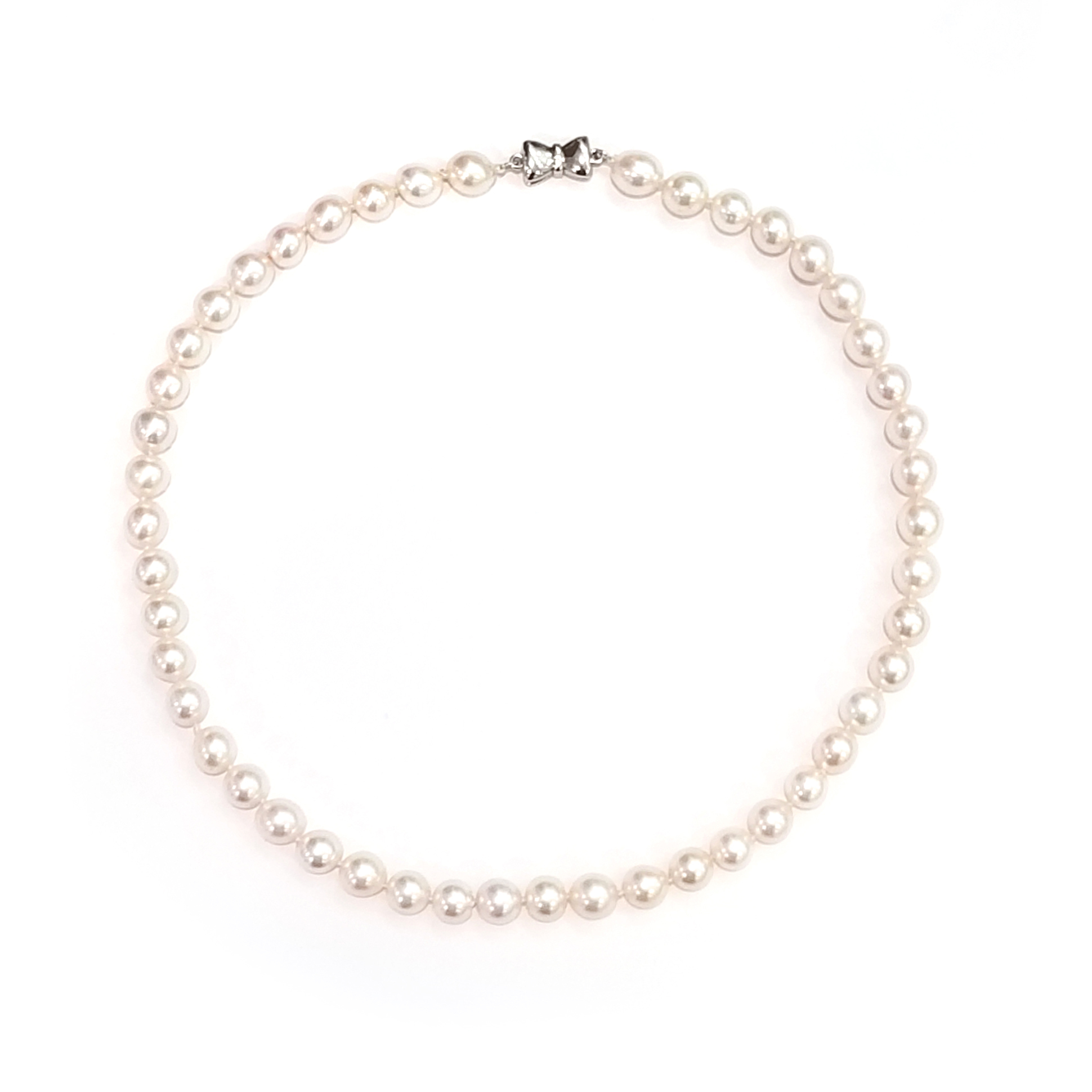 925銀扣Akoya珍珠頸鏈