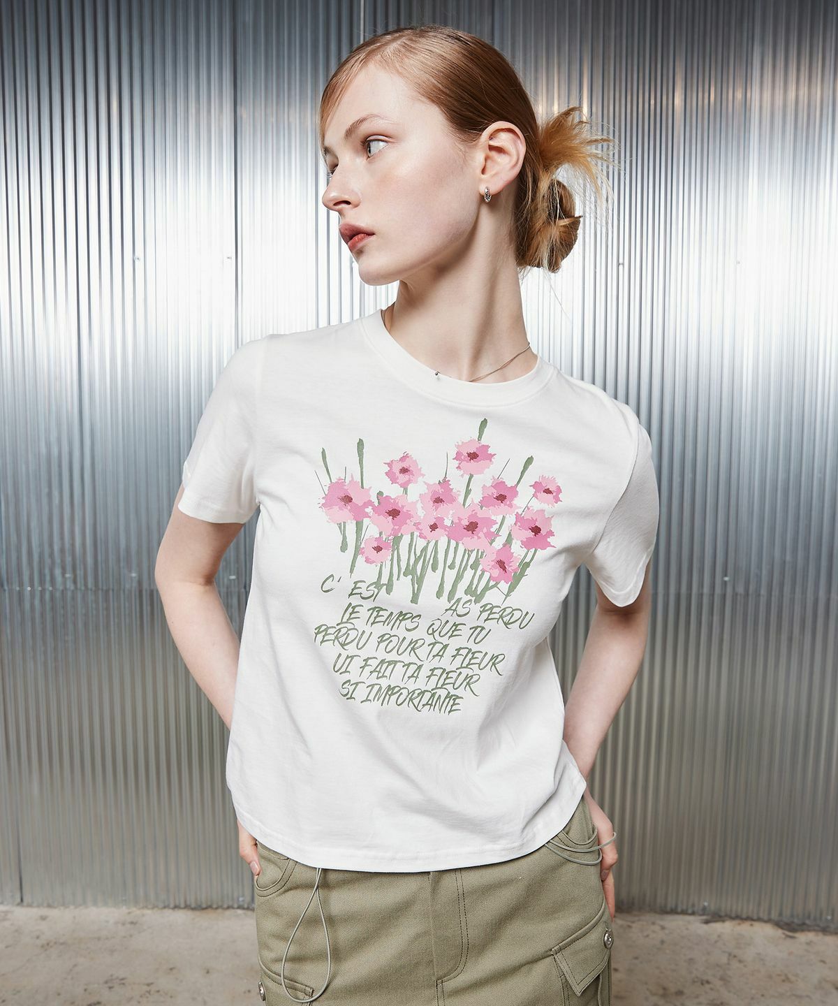 LARTIGENT L2 GRASS FLOWER T-SHIRT