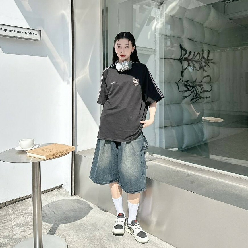 自訂款 復古刷色畫家7分牛仔褲 IM80737