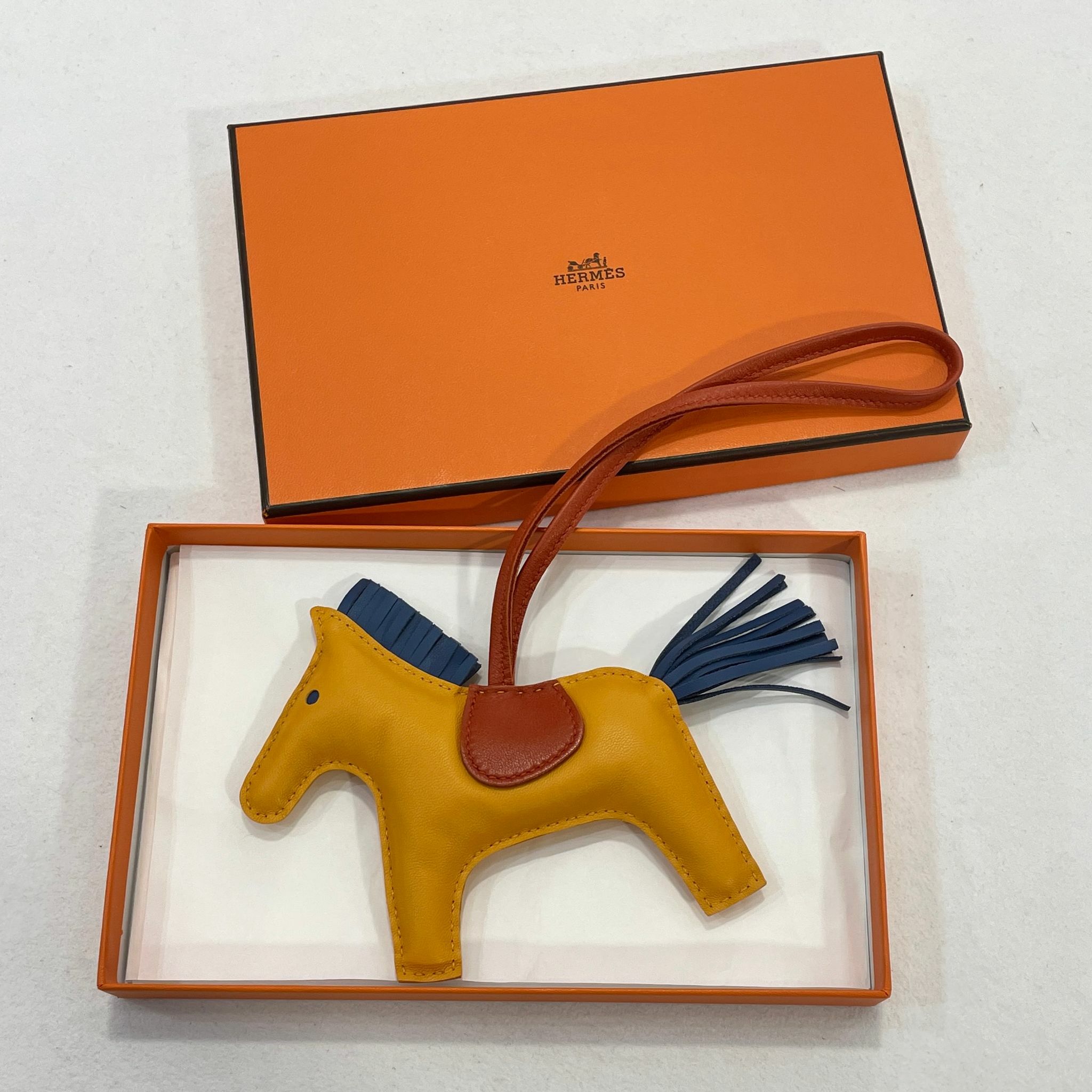 全新Hermes Rodeo MM C刻 黃色/棕色/藍色 馬仔吊飾中碼 #BRAND NEW #香榭站正品