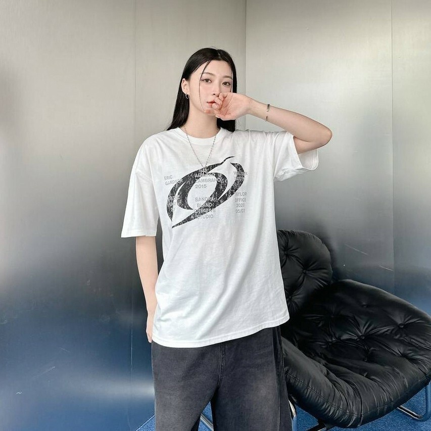 自訂款 迴旋斑駁感印花短T IM80892