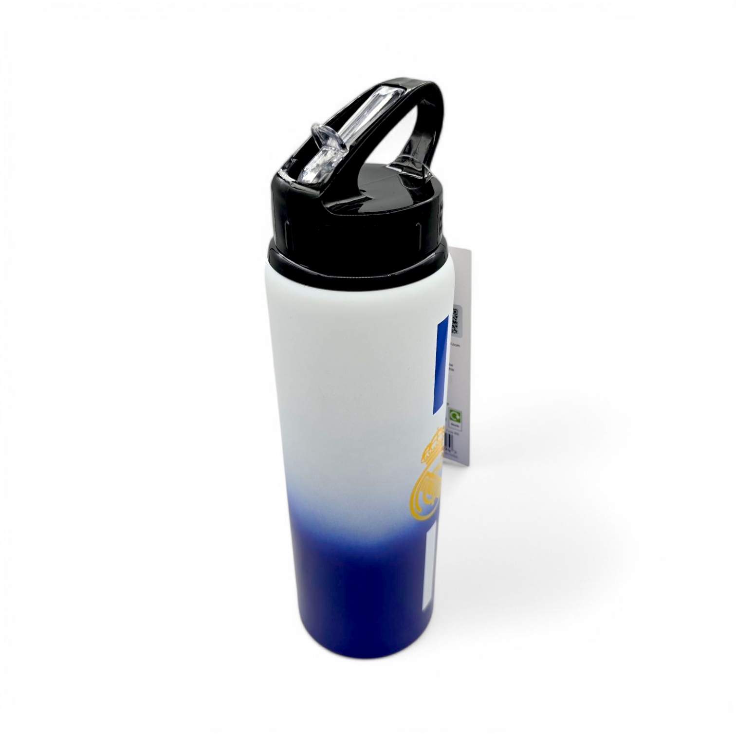 皇家馬德里藍色白色直間金屬飲管水樽