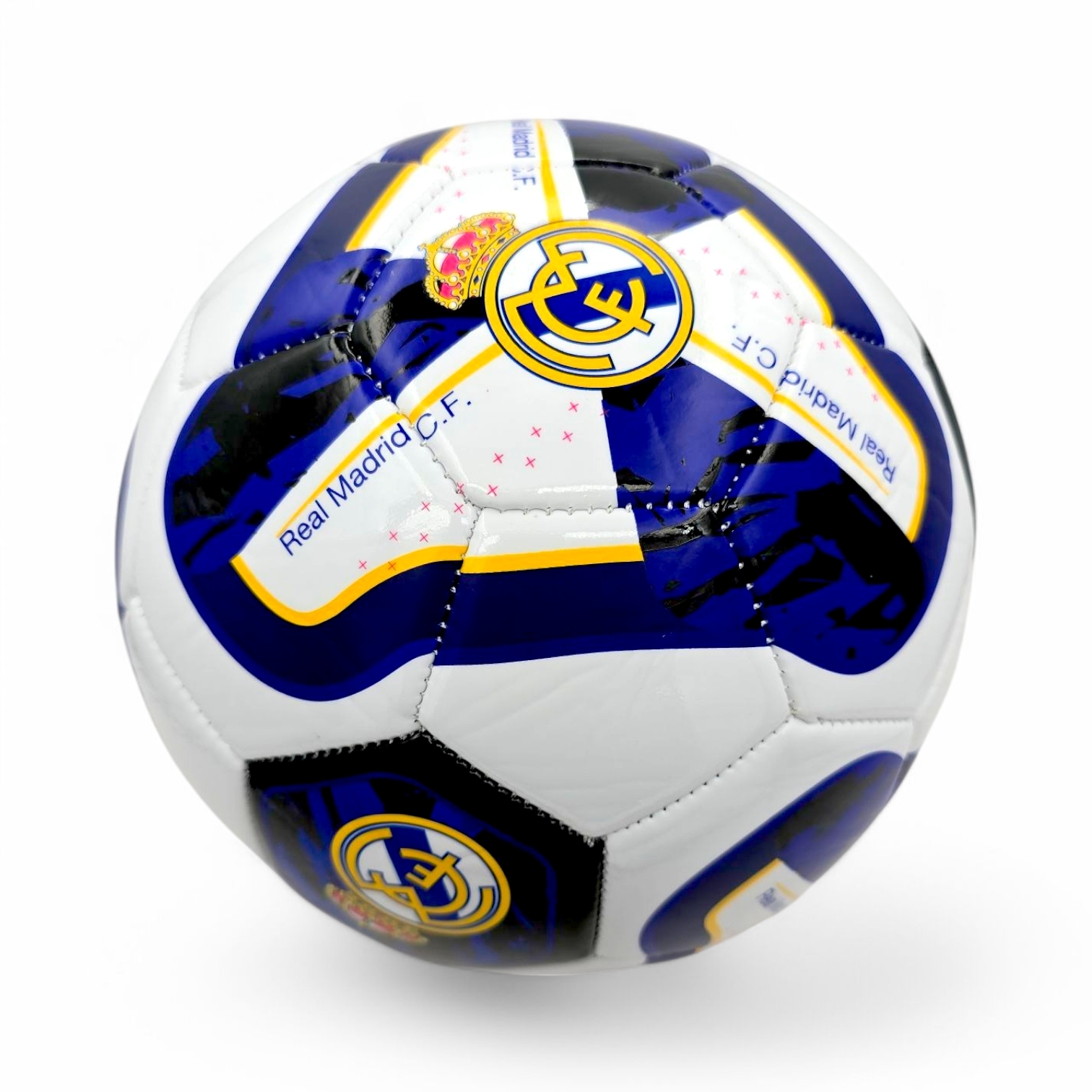 皇家馬德里白藍色旋轉花紋5號足球