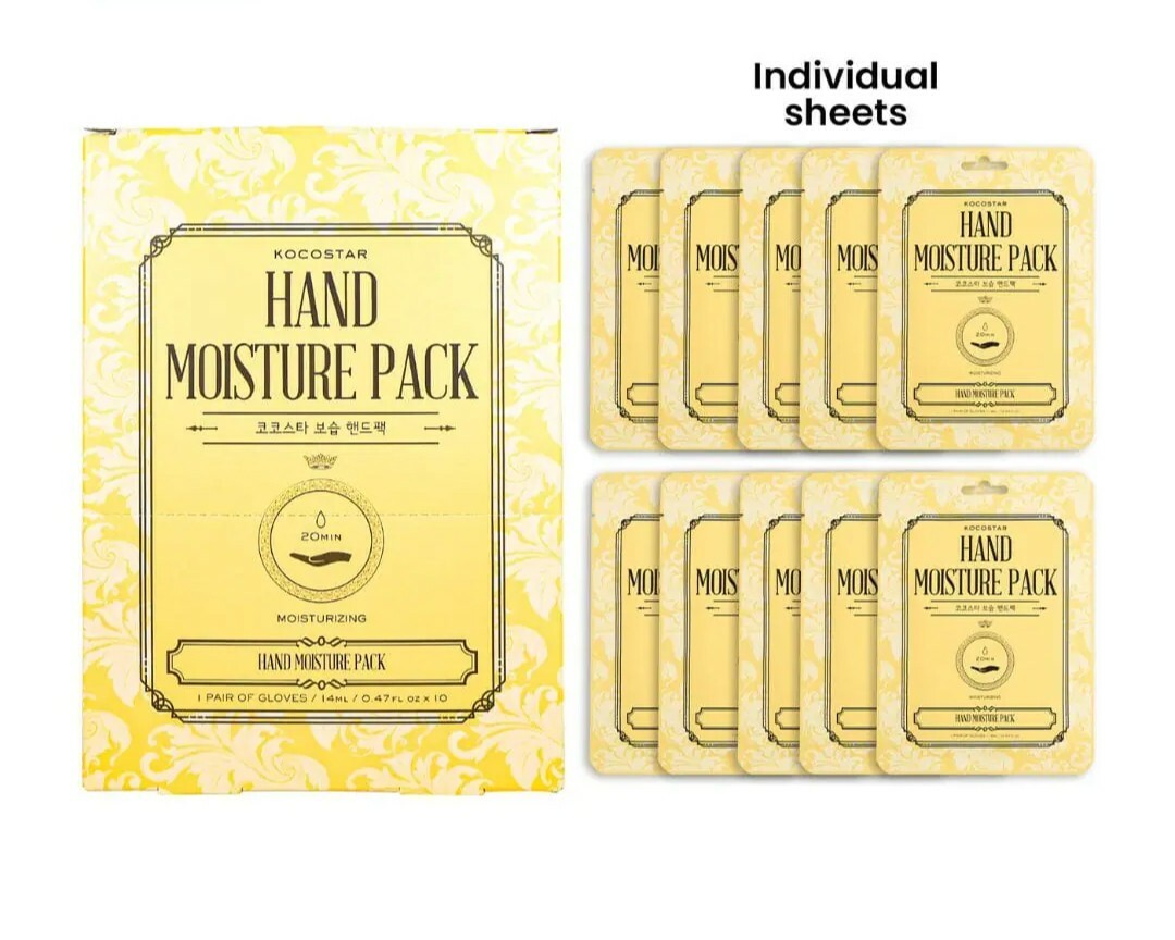 韓國院線產品 KOCOSTAR 保濕滋養手膜 (一盒10片)