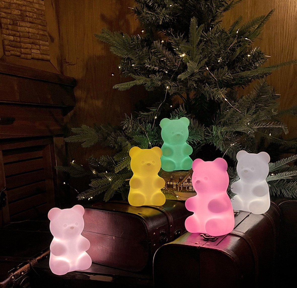 🇰🇷韓國QQ小熊夜燈(A系列）