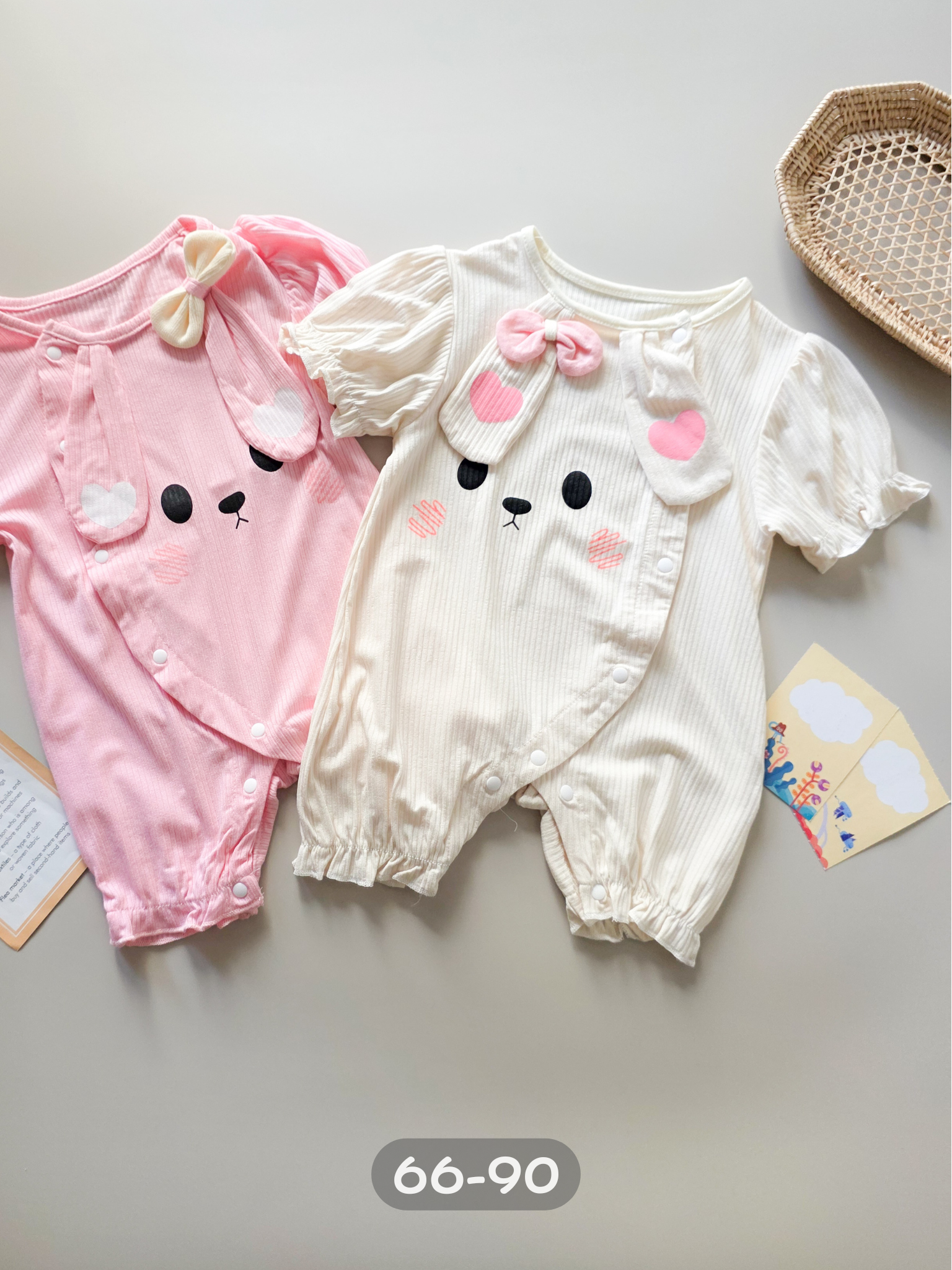 兔子耳朵 短袖連身衣