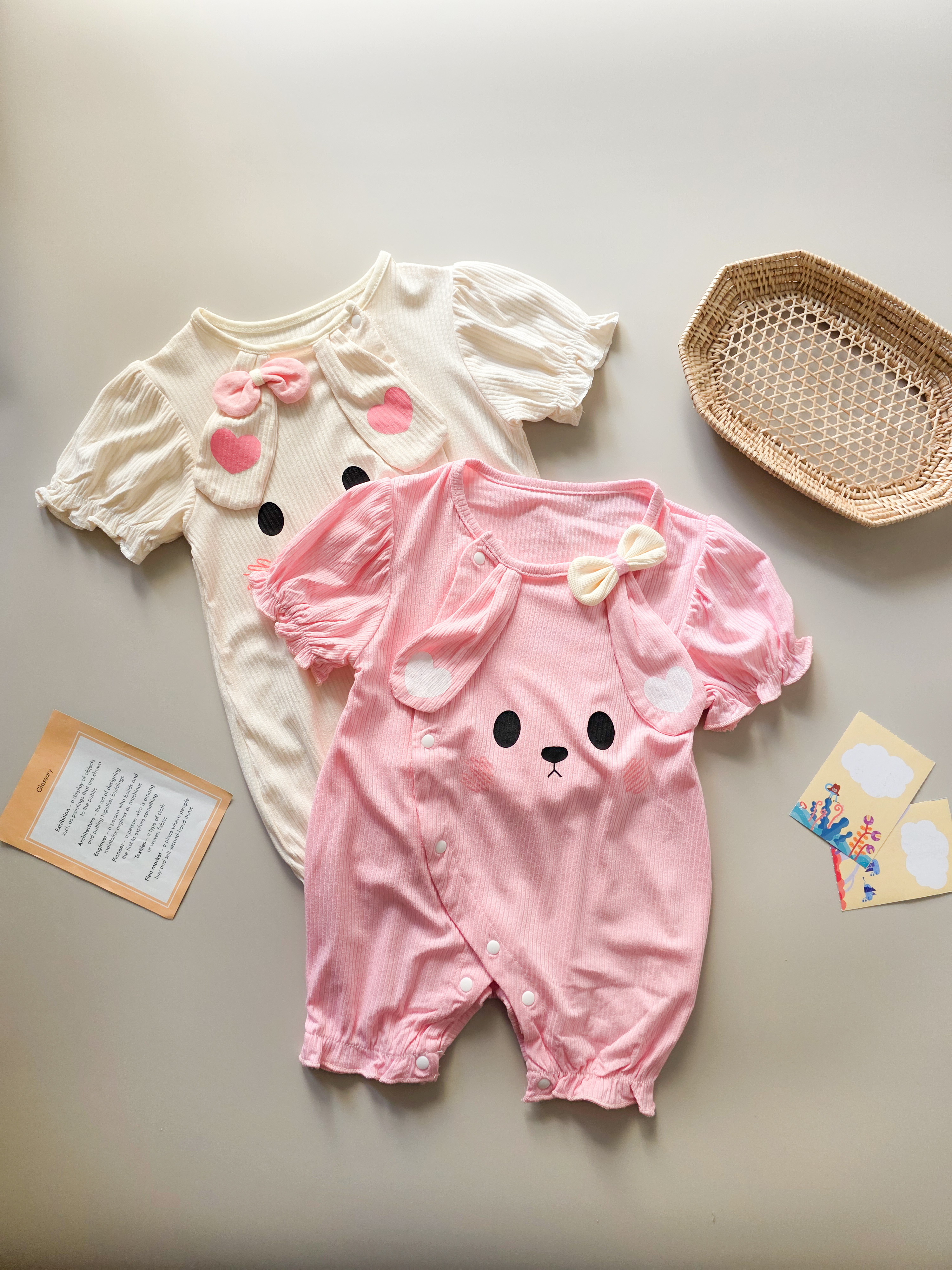 兔子耳朵 短袖連身衣