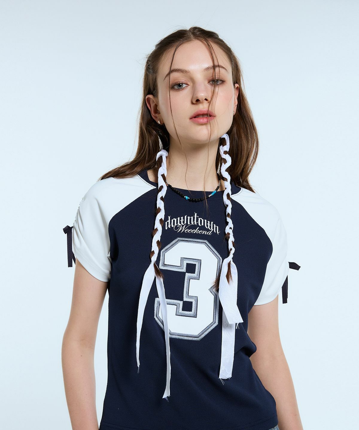 LARTIGENT L11 CROP FOOTBALL TOP