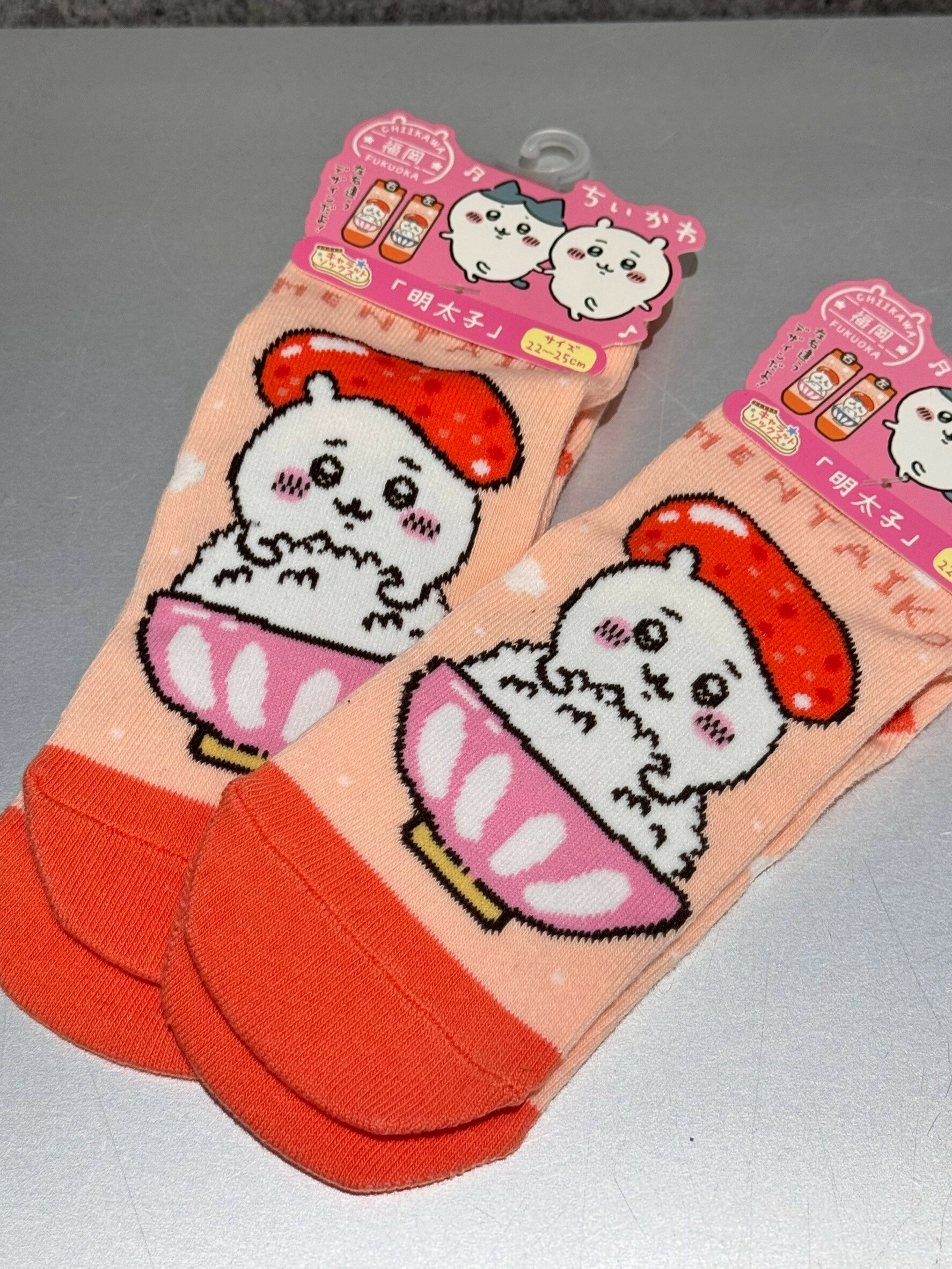 吉伊卡哇 福岡限定 吉伊卡哇與小八貓 明太子 襪子