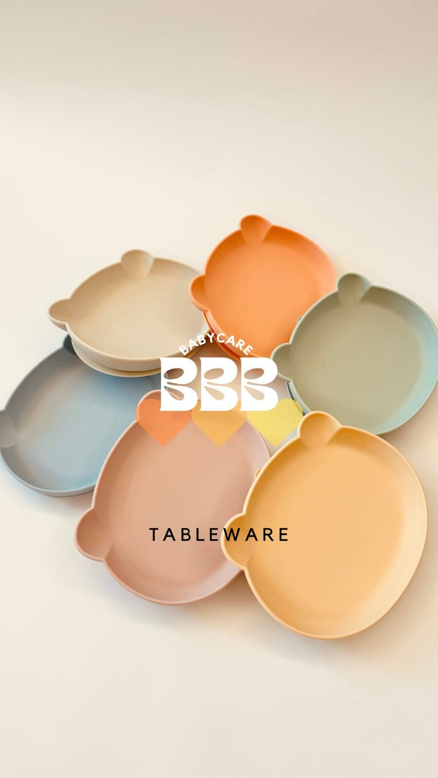 BBB_Babyacre 矽膠餐具系列- 小熊吸盤餐盤