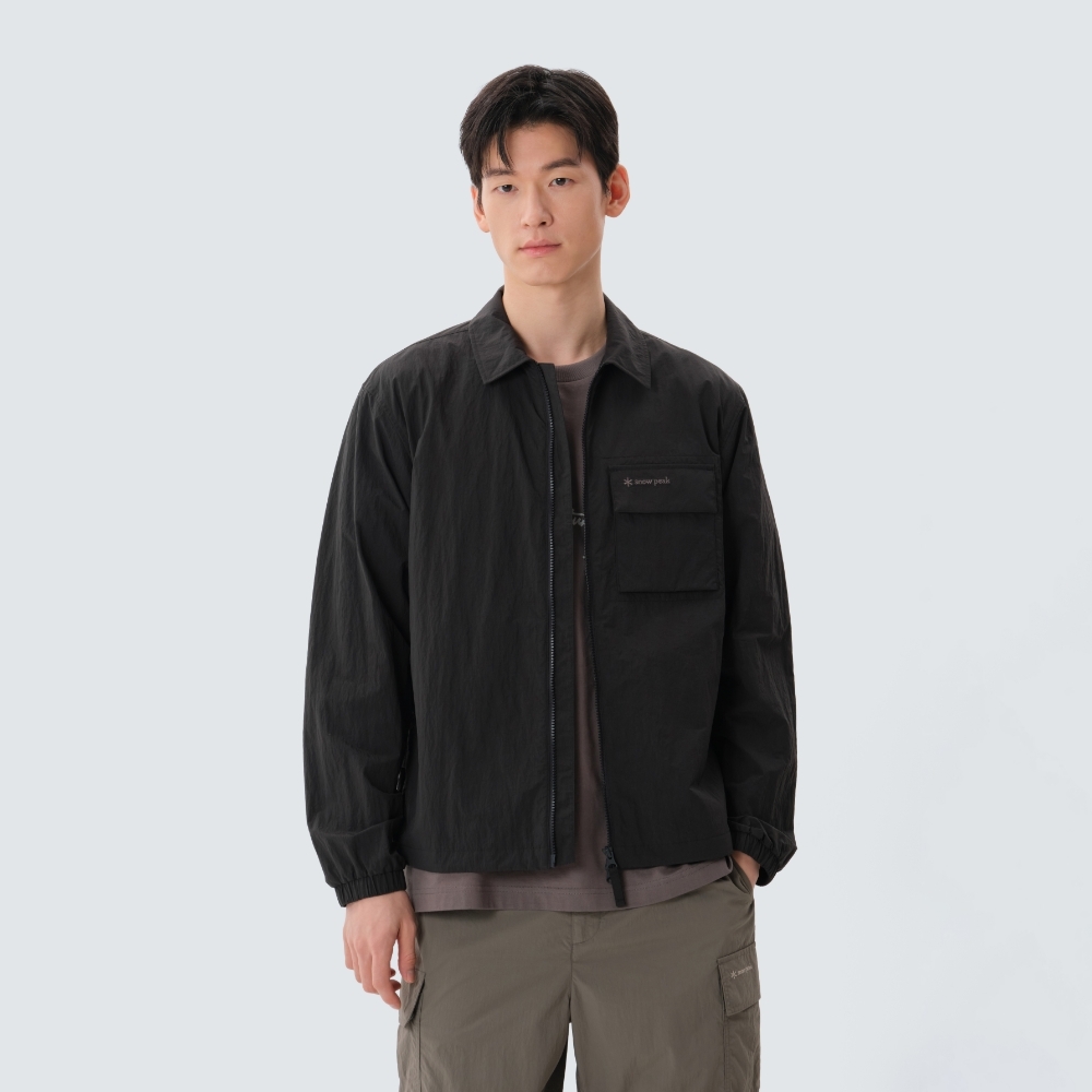 【現貨】snow peak Papery Shirts Jacket 胸前單口袋 翻領 拉鍊 外套 S25ZMLSH54
