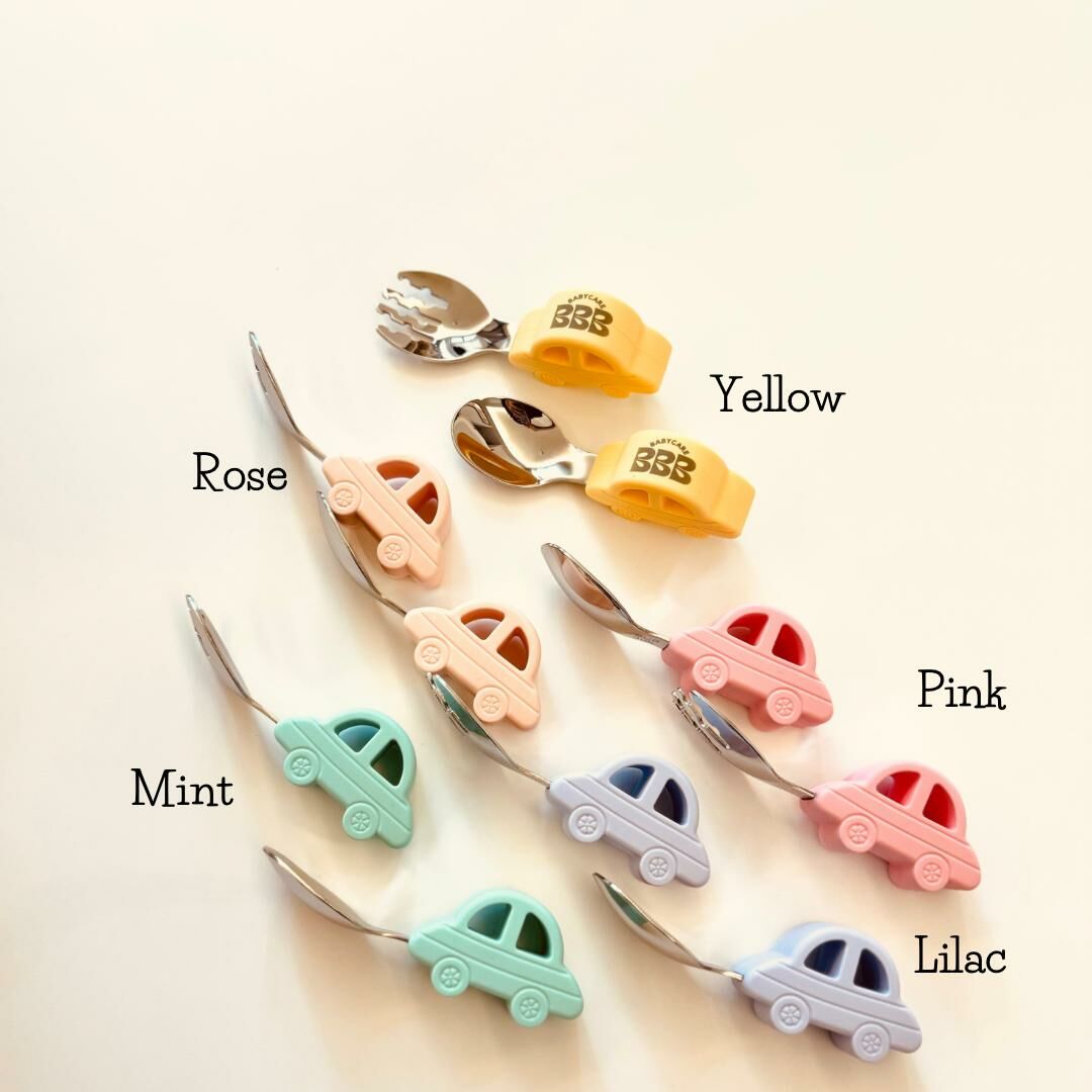 BBB_Babyacre 車車造型不鏽鋼叉匙套裝附收納盒