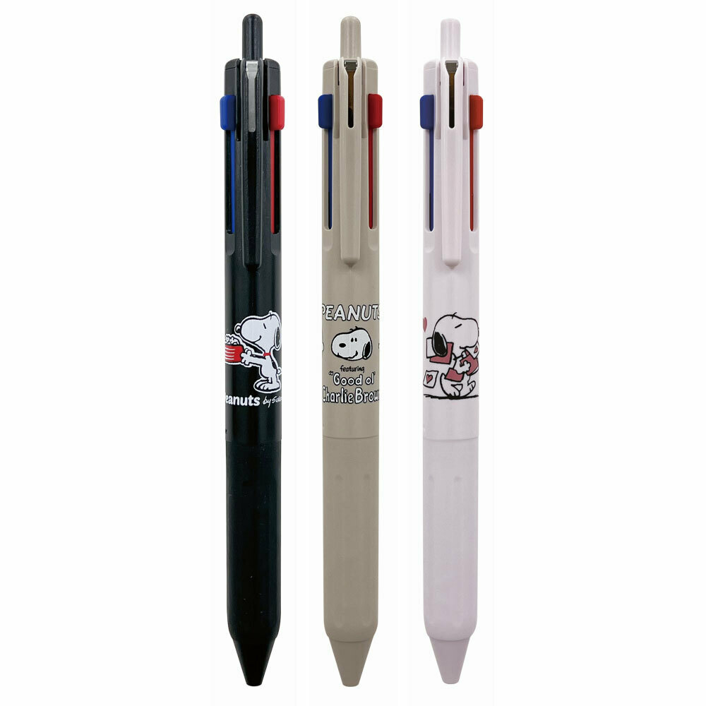 SNOOPY限定 史努比  JETSTREAM 三色溜溜筆 0.5黑 / 紅 / 藍｜UNI 三菱 日本