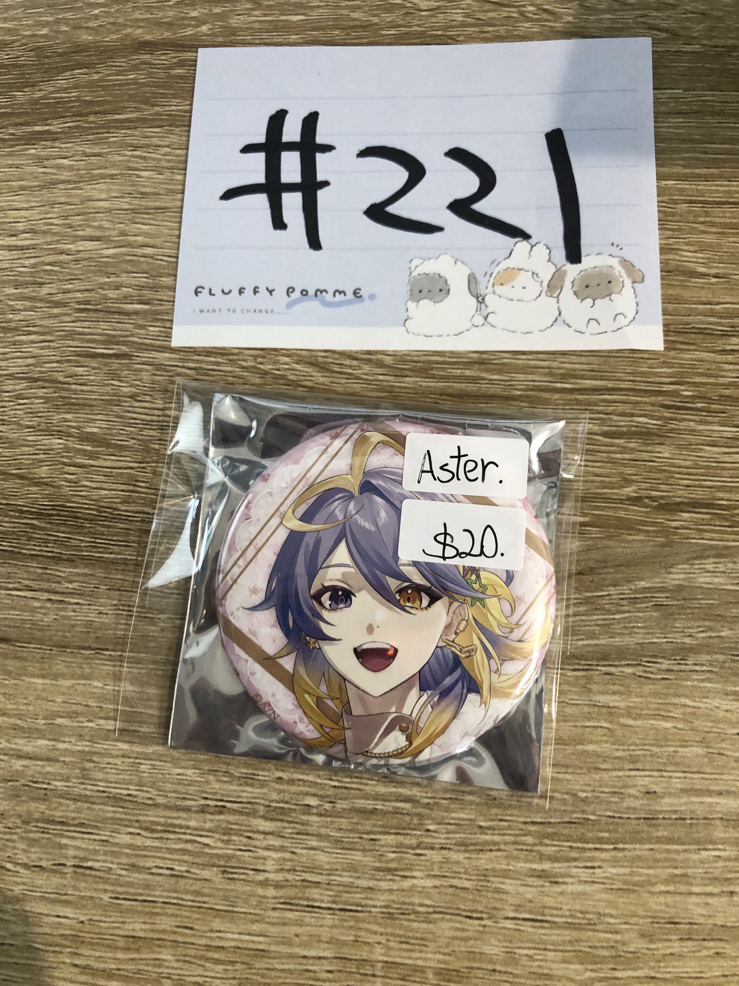 彩虹社 ASTER 襟章#221