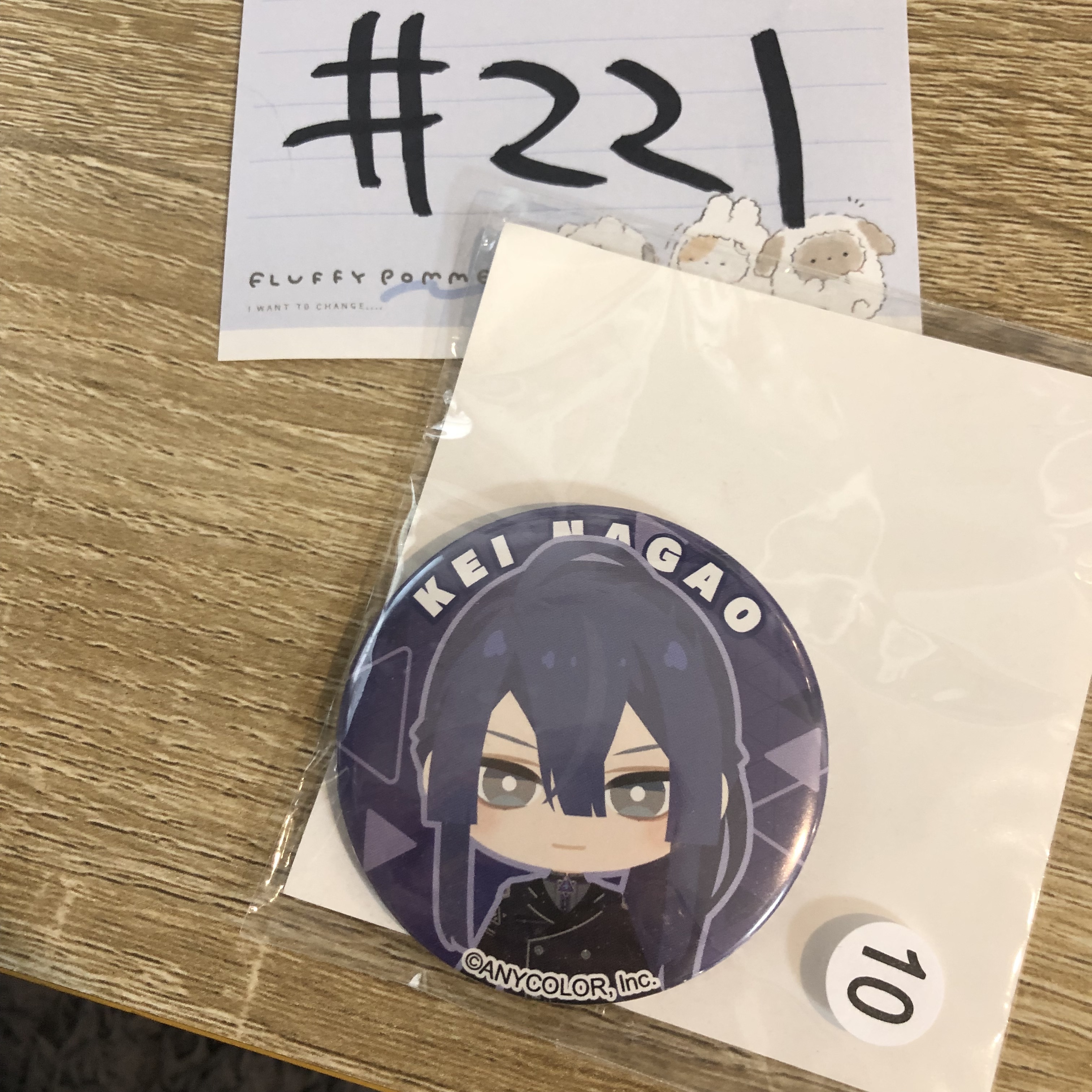 彩虹社  長尾景 襟章#221