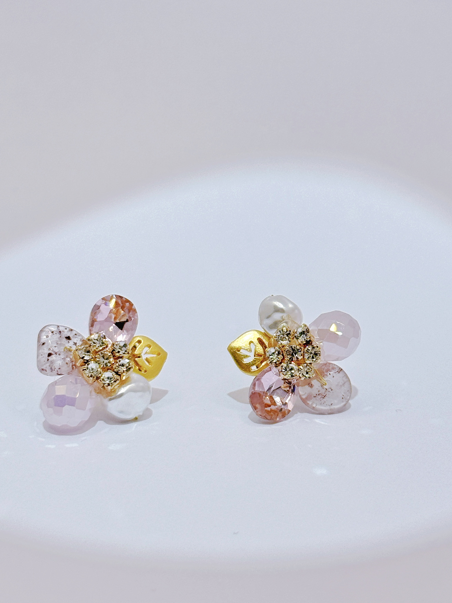 AC0329 Handmade crystal earrings