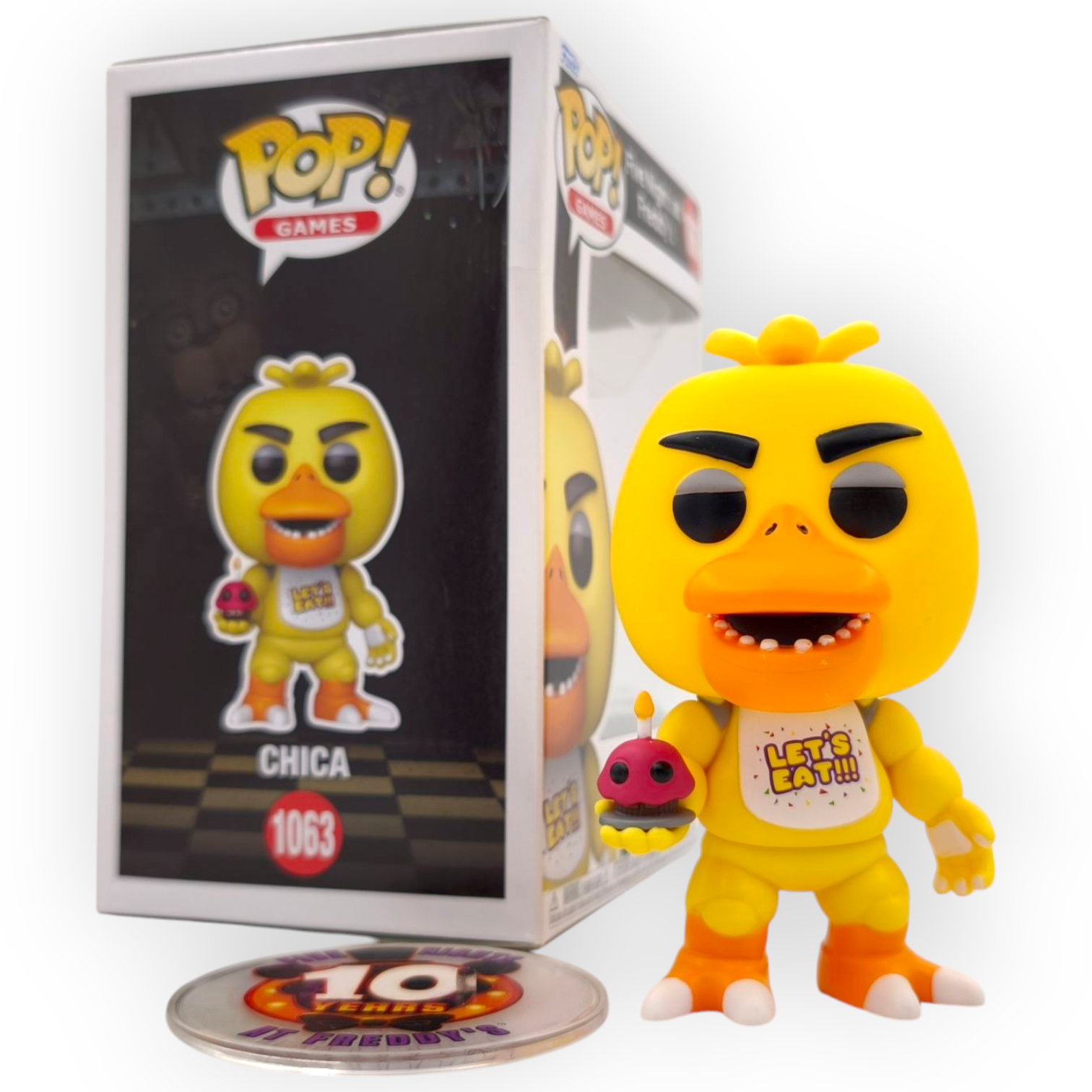 FUNKO POP<玩具熊的五夜後宮>小雞哲卡Chica_杯裝蛋糕 -No.1063
