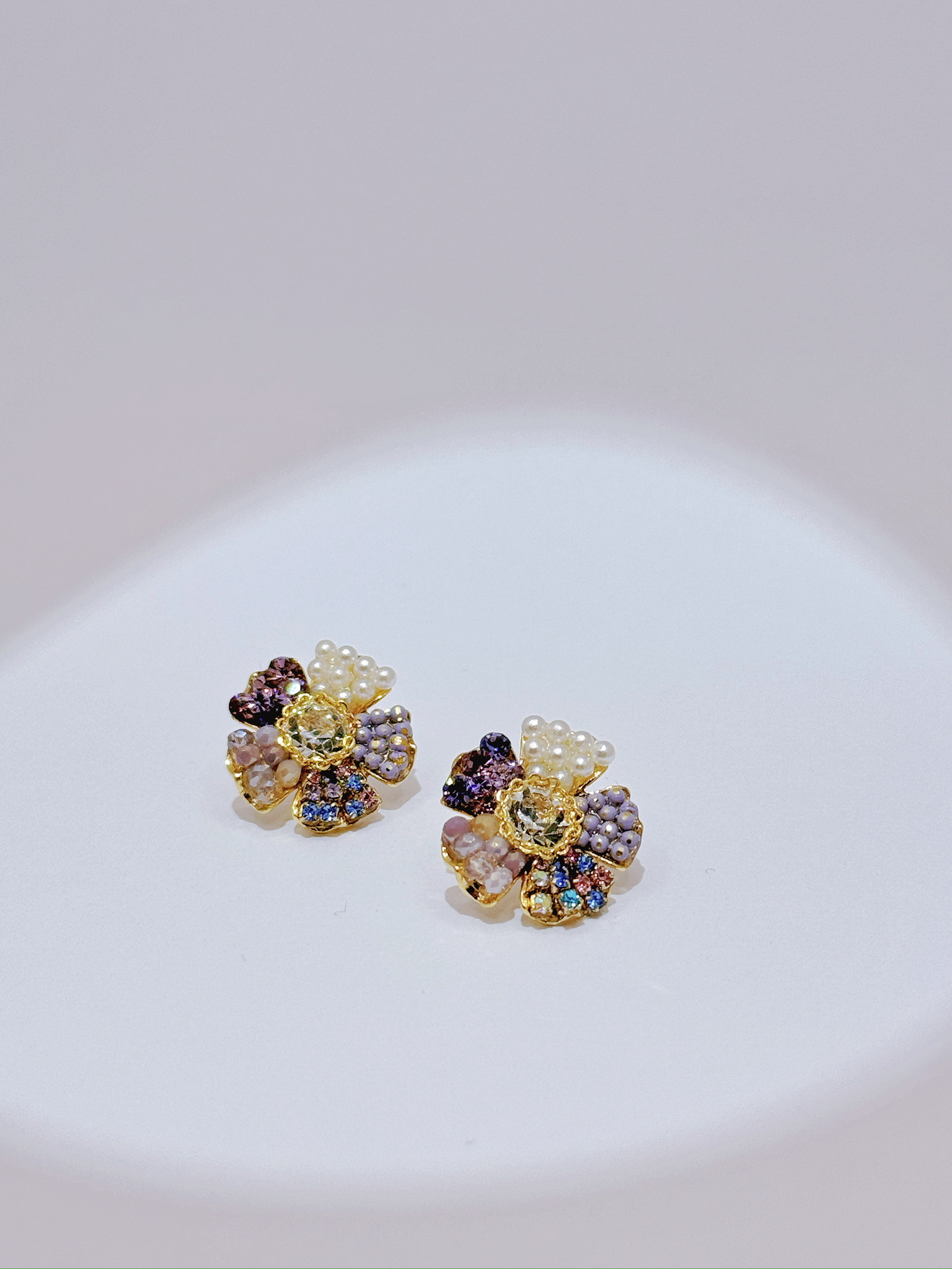 AC0304 Handmade crystal earrings