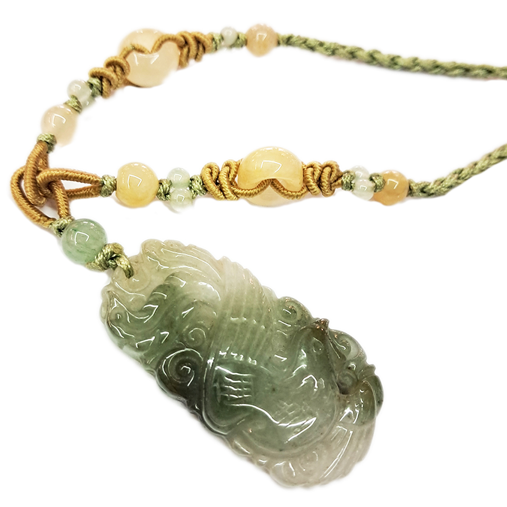 鳳凰玉佩中國結項鍊【十方】123090