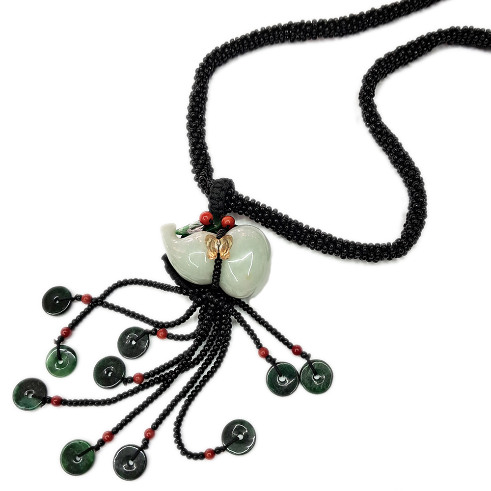 玉葫蘆中國結吉祥項鍊【十方】123121