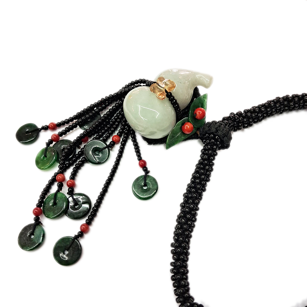 玉葫蘆中國結吉祥項鍊【十方】123121