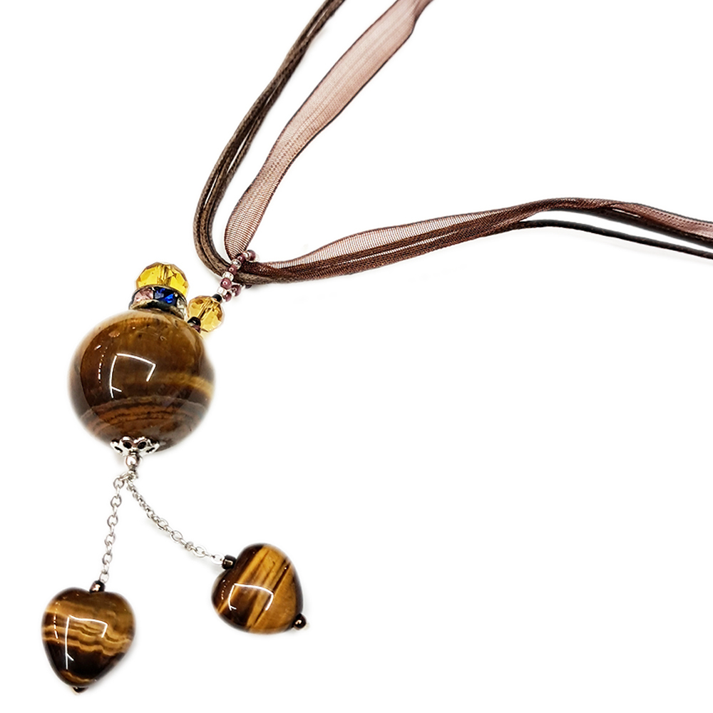 虎眼石旺財{精油瓶}項鍊【十方】128584