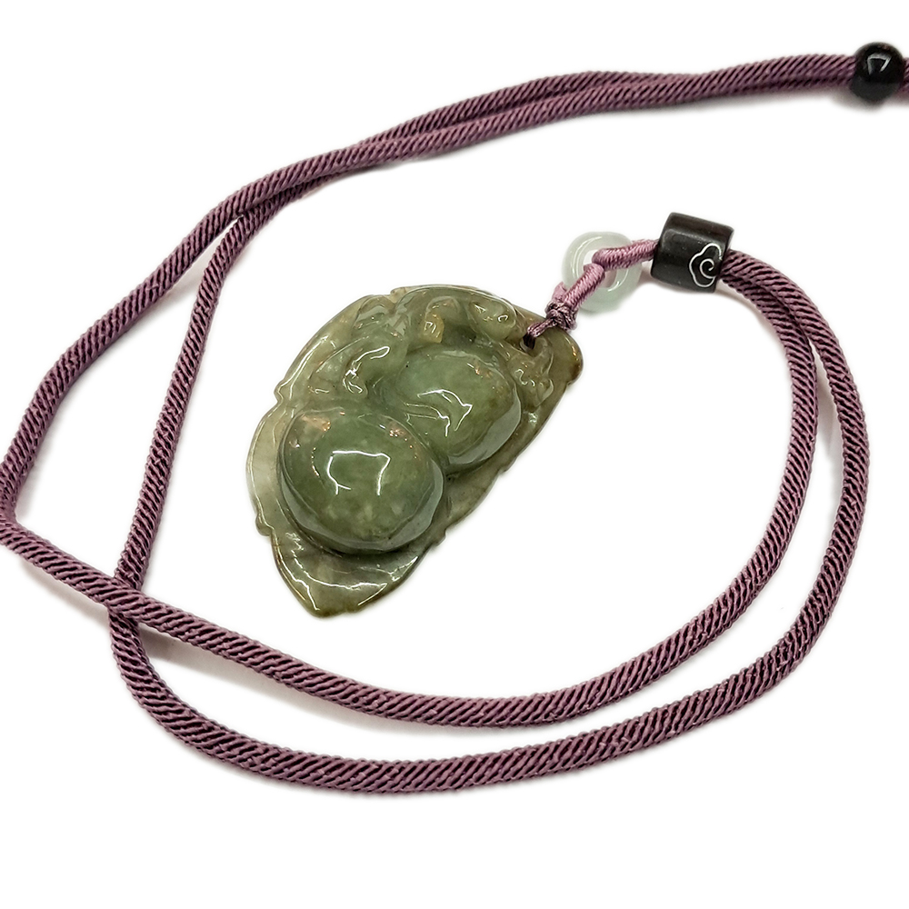 葫蘆貔貅湖青玉珮 中國結項鍊【十方】134070