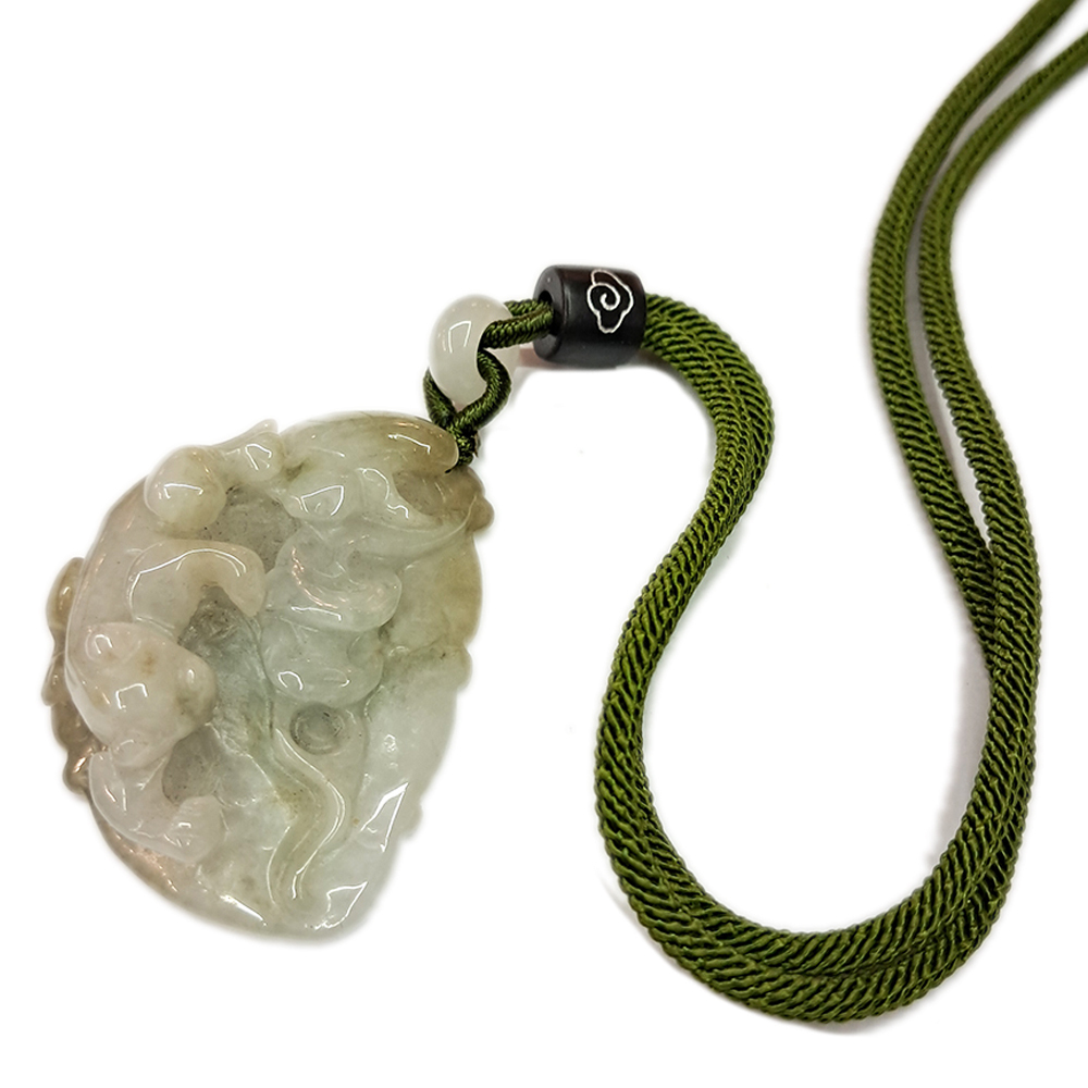 貔貅葫蘆{湖青}玉珮中國結項鍊【十方】134096