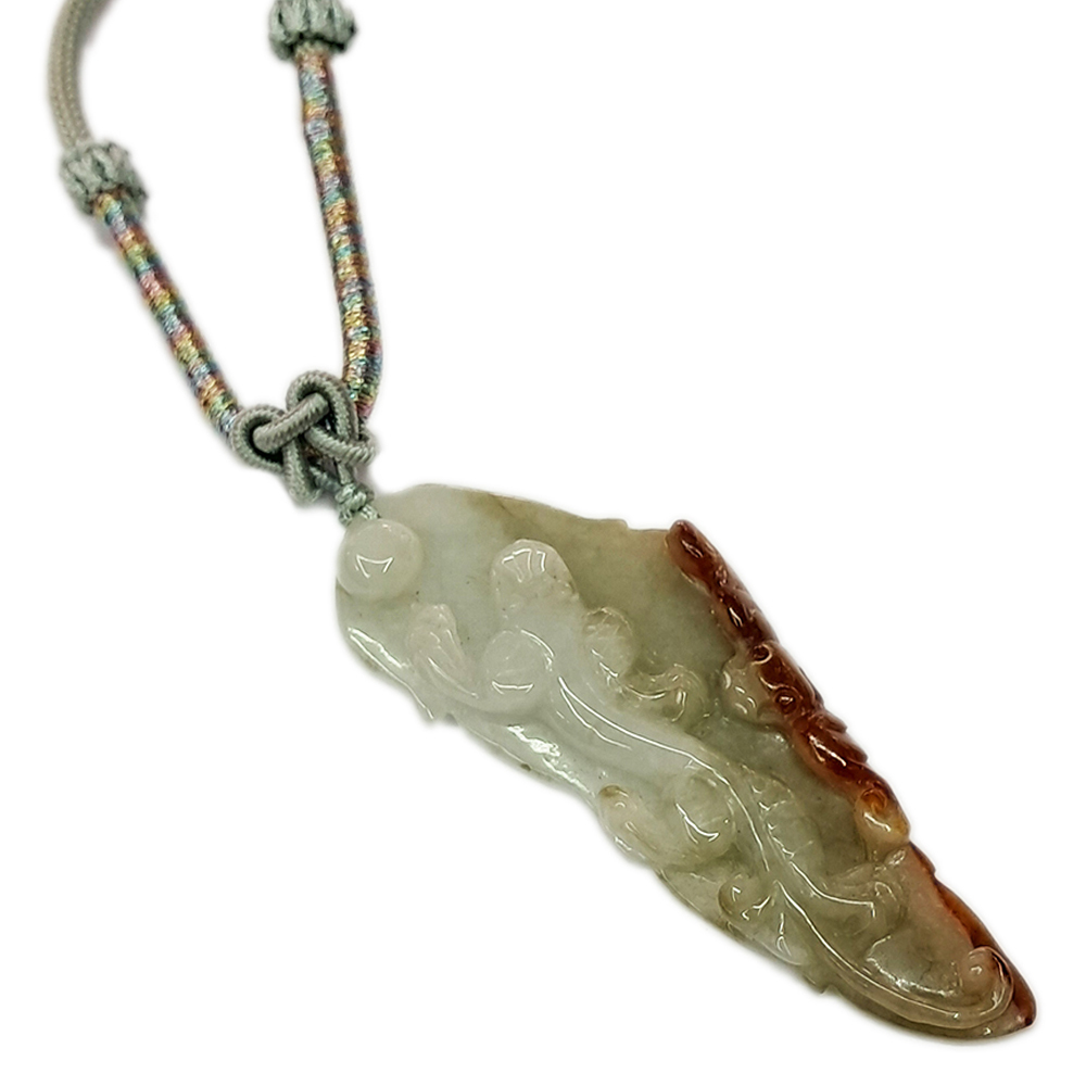 招財貔貅事業有成{天然老坑紅翡雙彩} 中國結項鍊【十方】135594