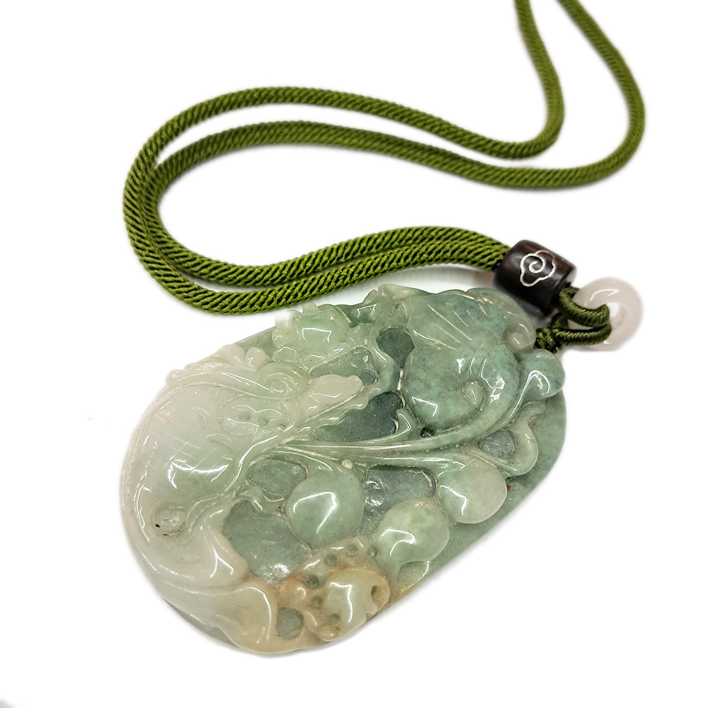 如意龍魚{湖青綠}中國結項鍊【十方】135598