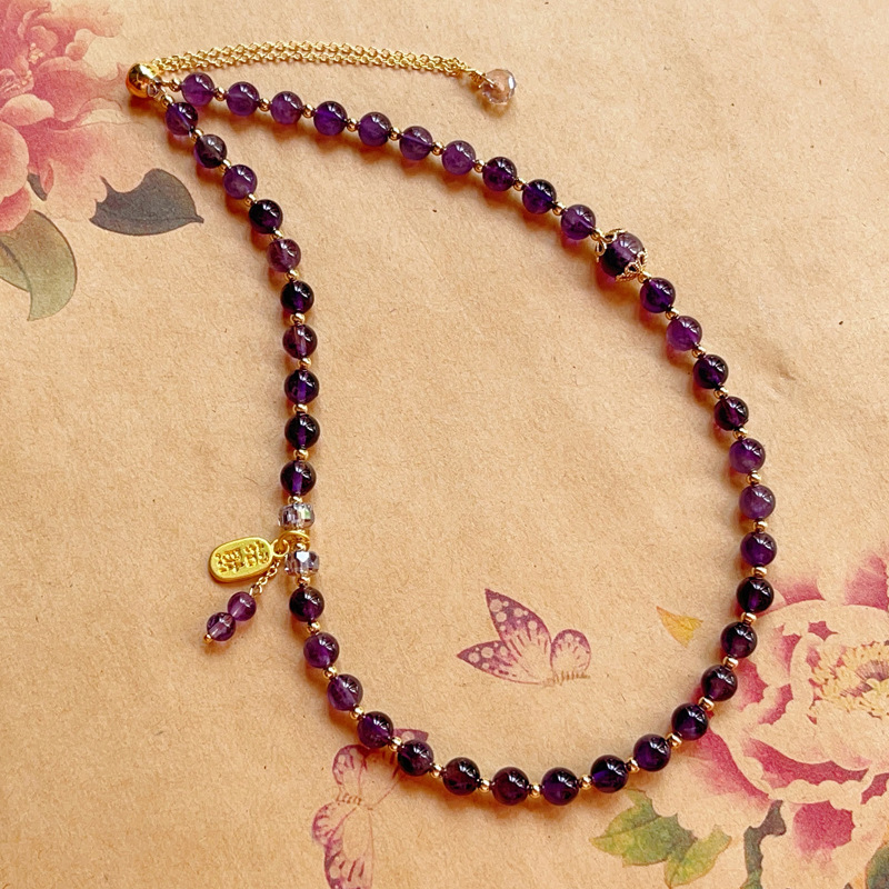 【星軌】招財紫水晶輕奢復古雙圈手鍊