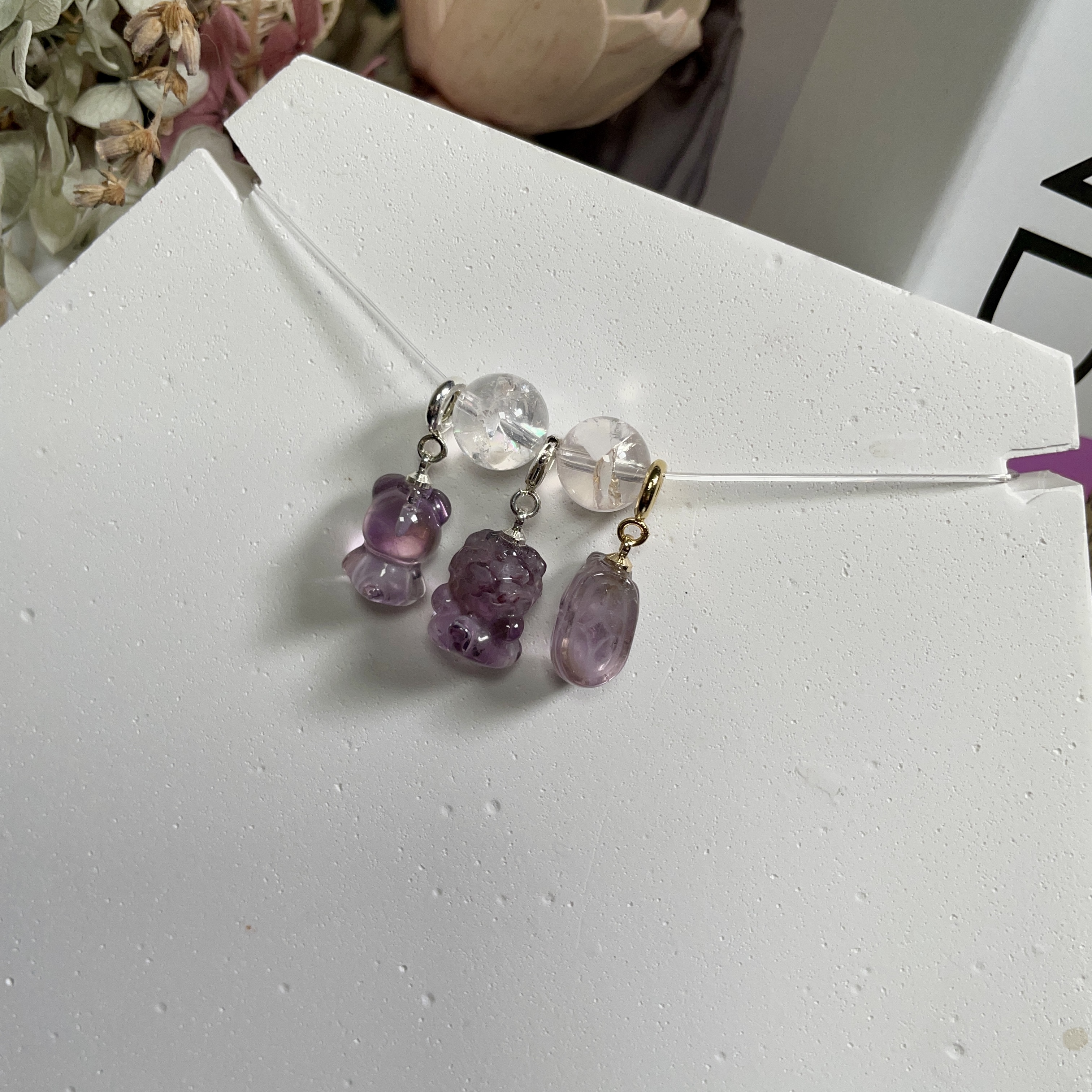 靈氣盈盈｜紫水晶隨意扣