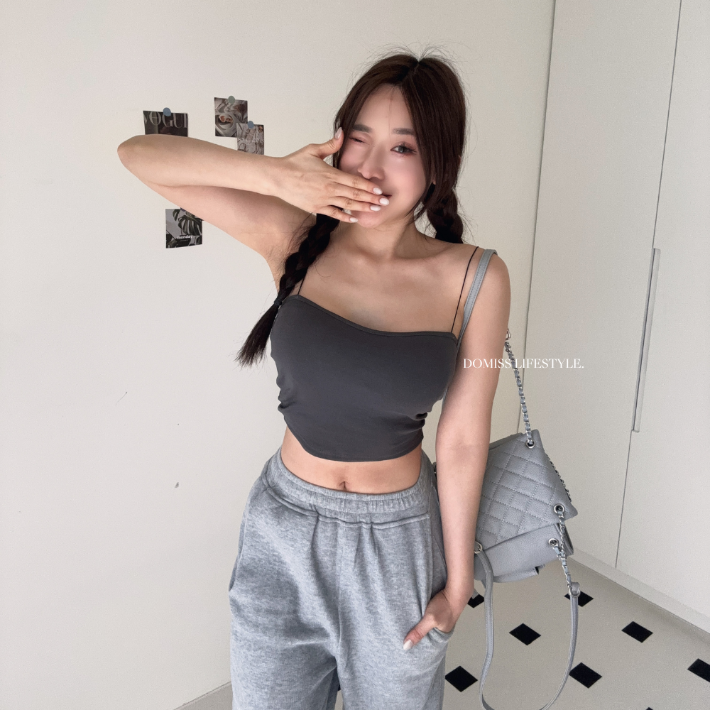 歐美細繩平口背心-4色 bra內衣 細肩帶(現+預)