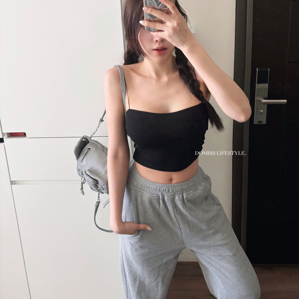 歐美細繩平口背心-4色 bra內衣 細肩帶(現+預)