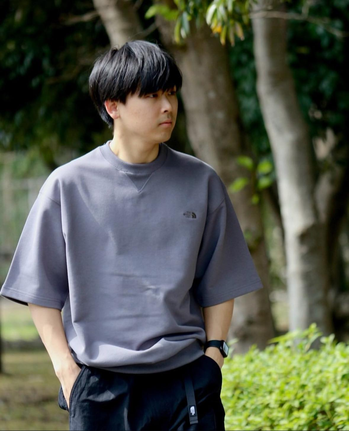 日本TNF light sweat tee