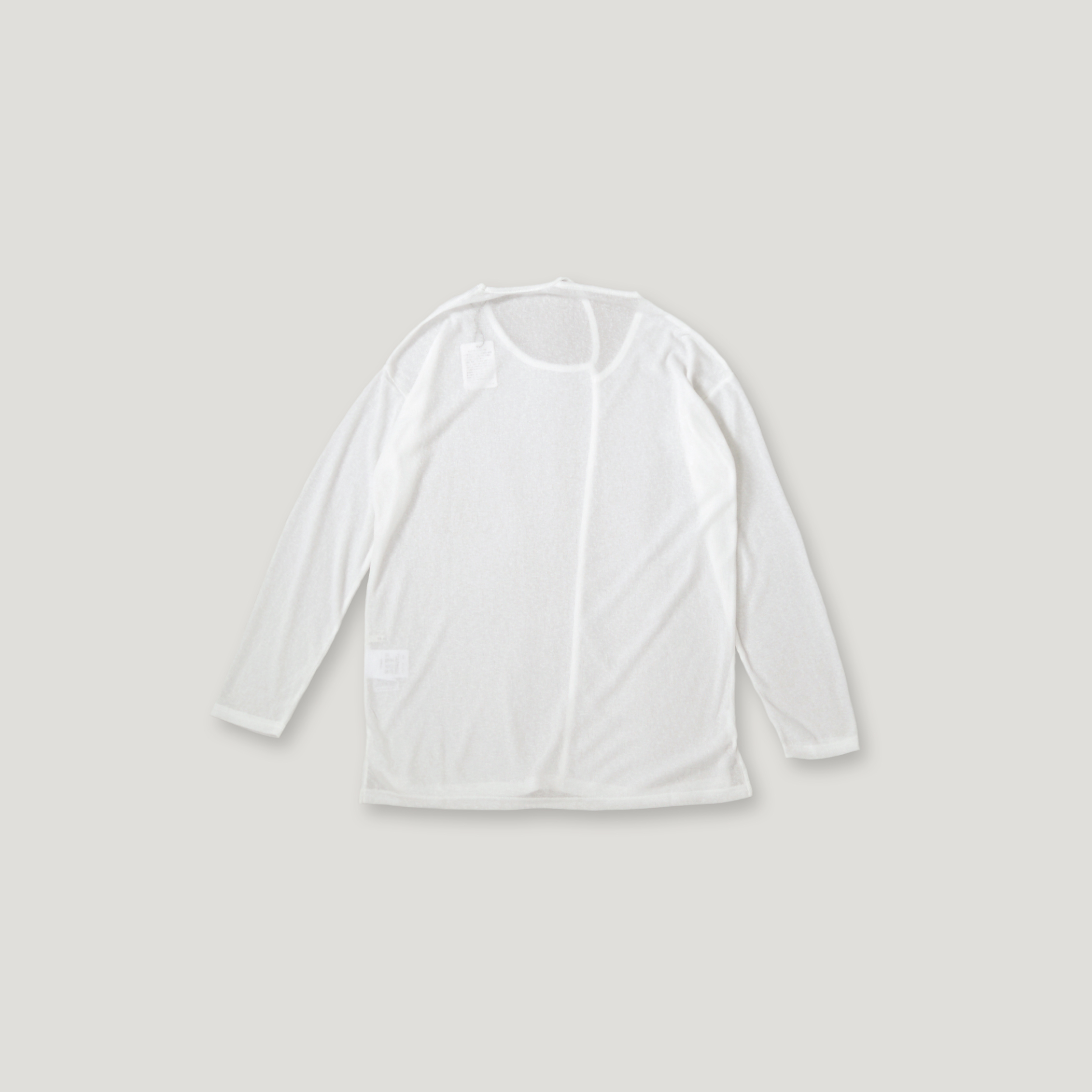 J.P.L. 斜裁層次羅紋透紗上衣 ╭ 2色 ╮