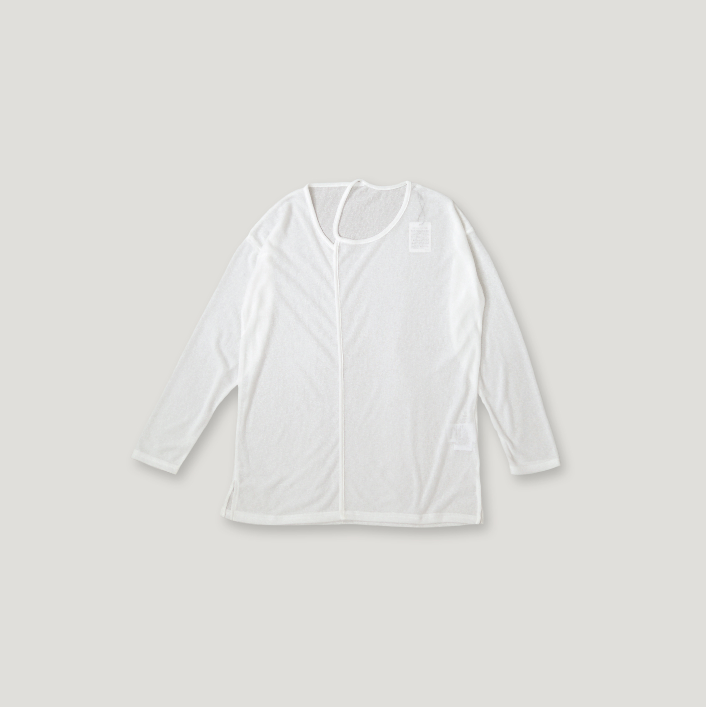 J.P.L. 斜裁層次羅紋透紗上衣 ╭ 2色 ╮