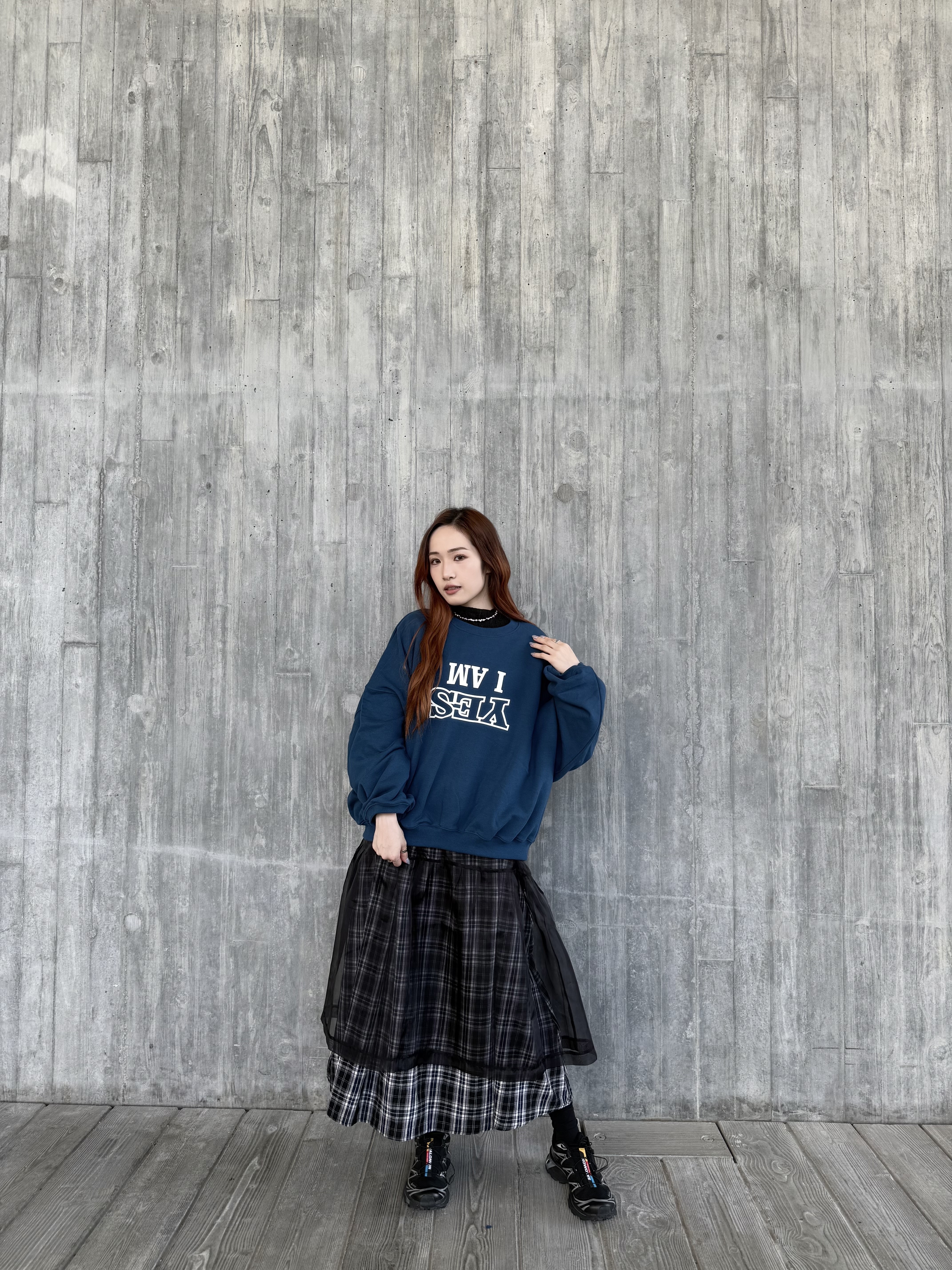 靚色倒字母OVERSIZE 衛衣