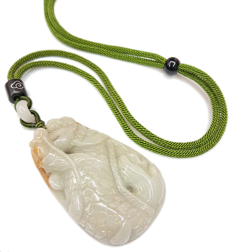 龍魚{ 春帶紫蜜糖黃}中國結項鍊【十方】135584