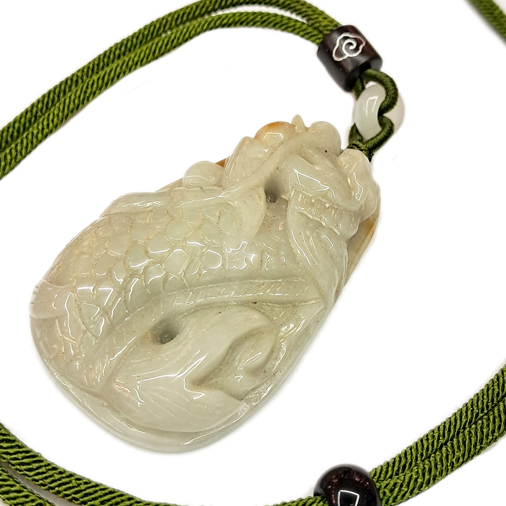 龍魚{ 春帶紫蜜糖黃}中國結項鍊【十方】135584