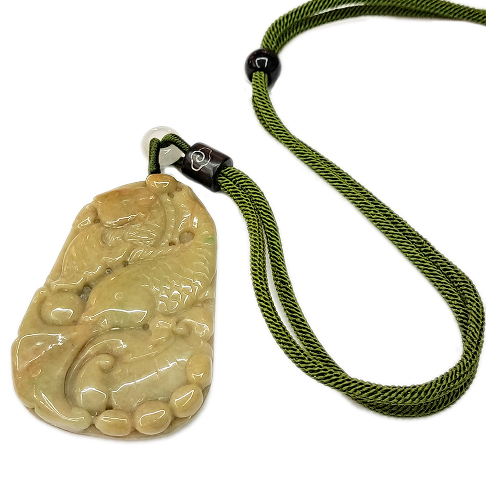 如魚得水{春帶綠雙彩}翡翠 中國結項鍊【十方】135596