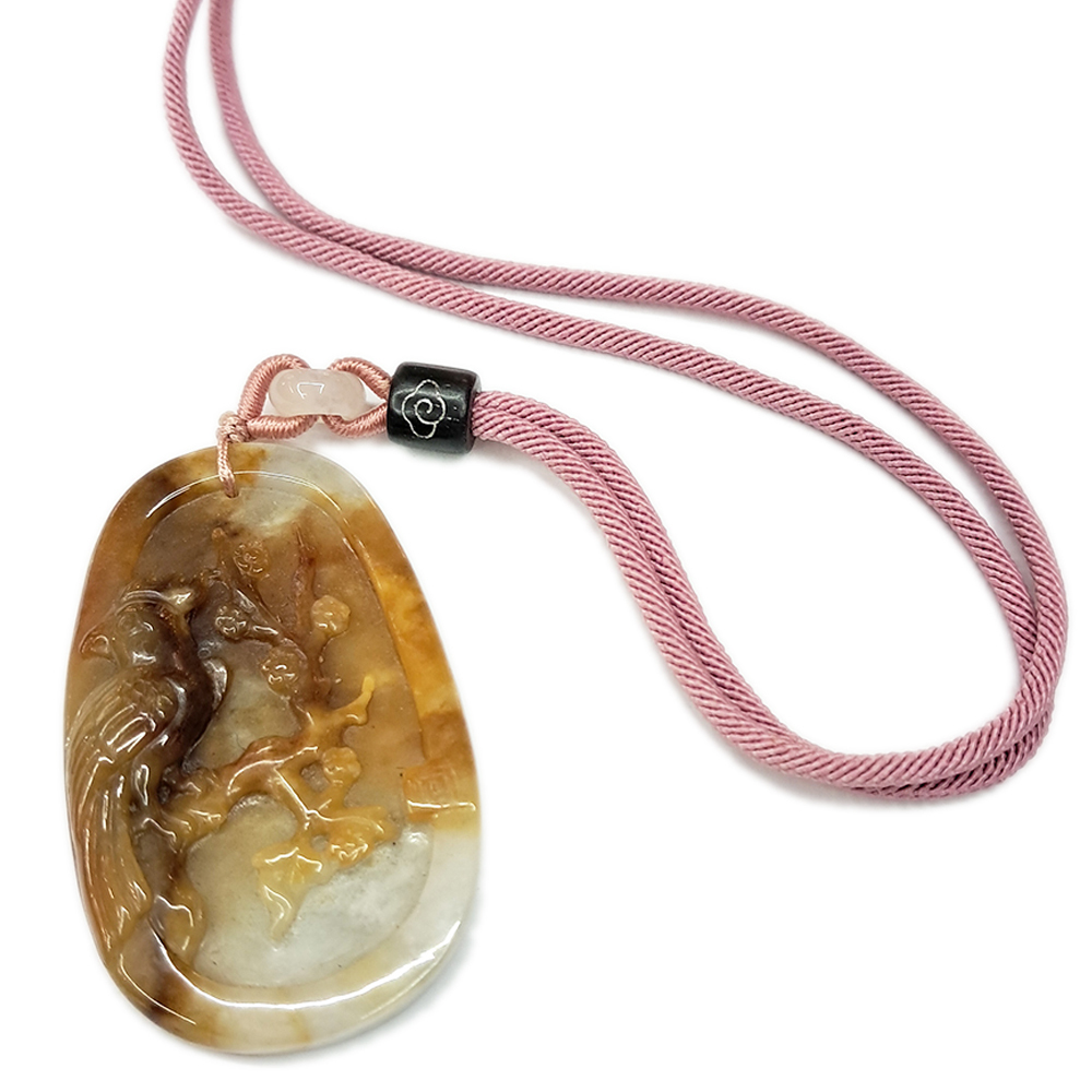 喜上眉梢{蜜糖黃雙彩}中國結項鍊【十方】135597